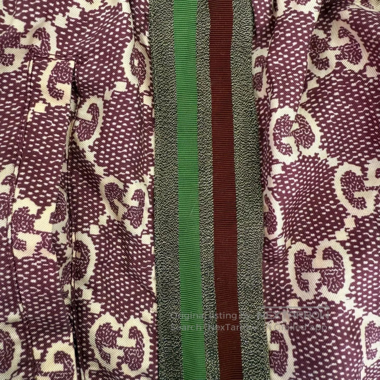 Gucci Guicci sizem GG pattern checkered silk casual pants Size 28" / US 6 / IT 42 - 4 Thumbnail