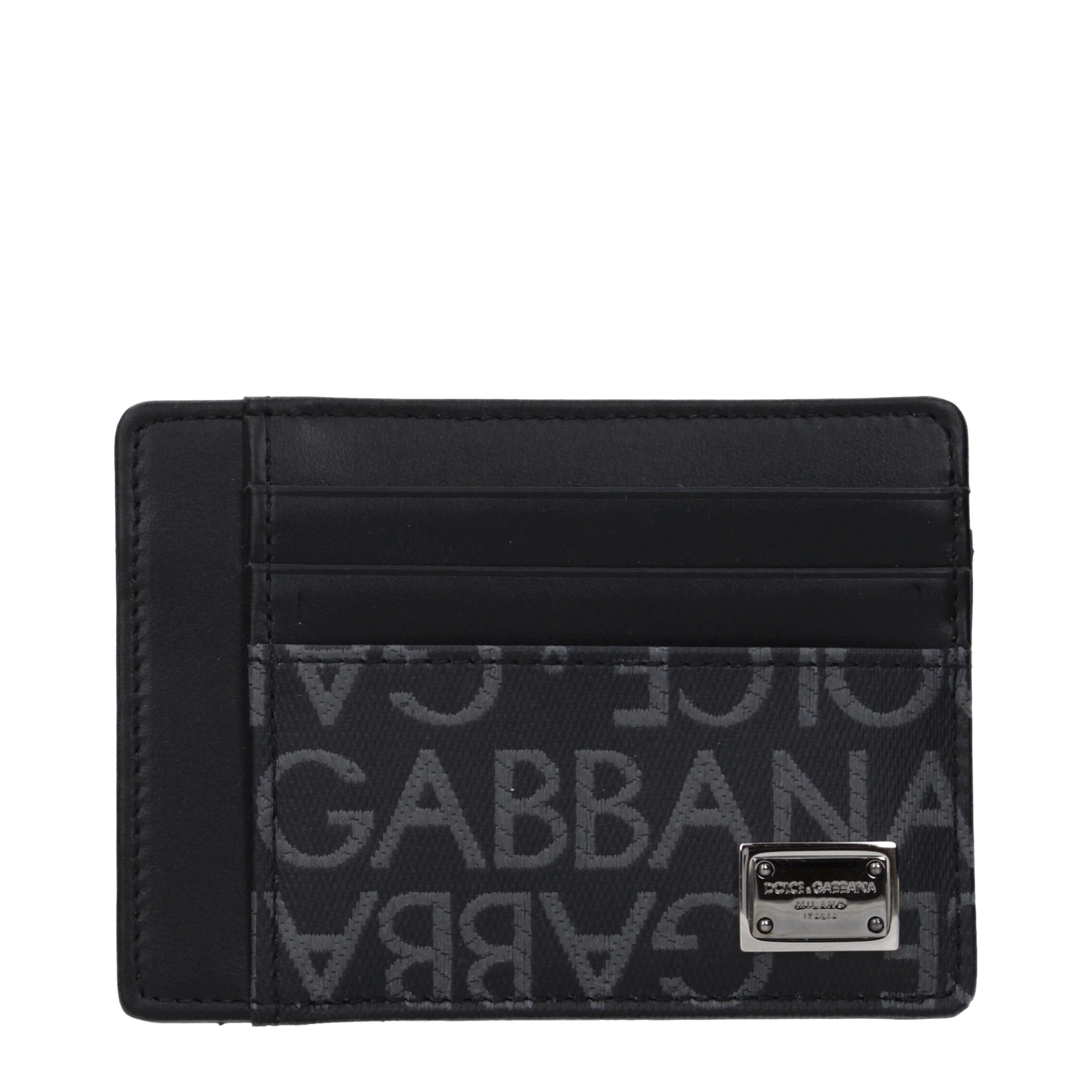 Dolce & Gabbana Dolce&Gabbana Document Holders Men Leather Black Size ONE SIZE - 1 Thumbnail