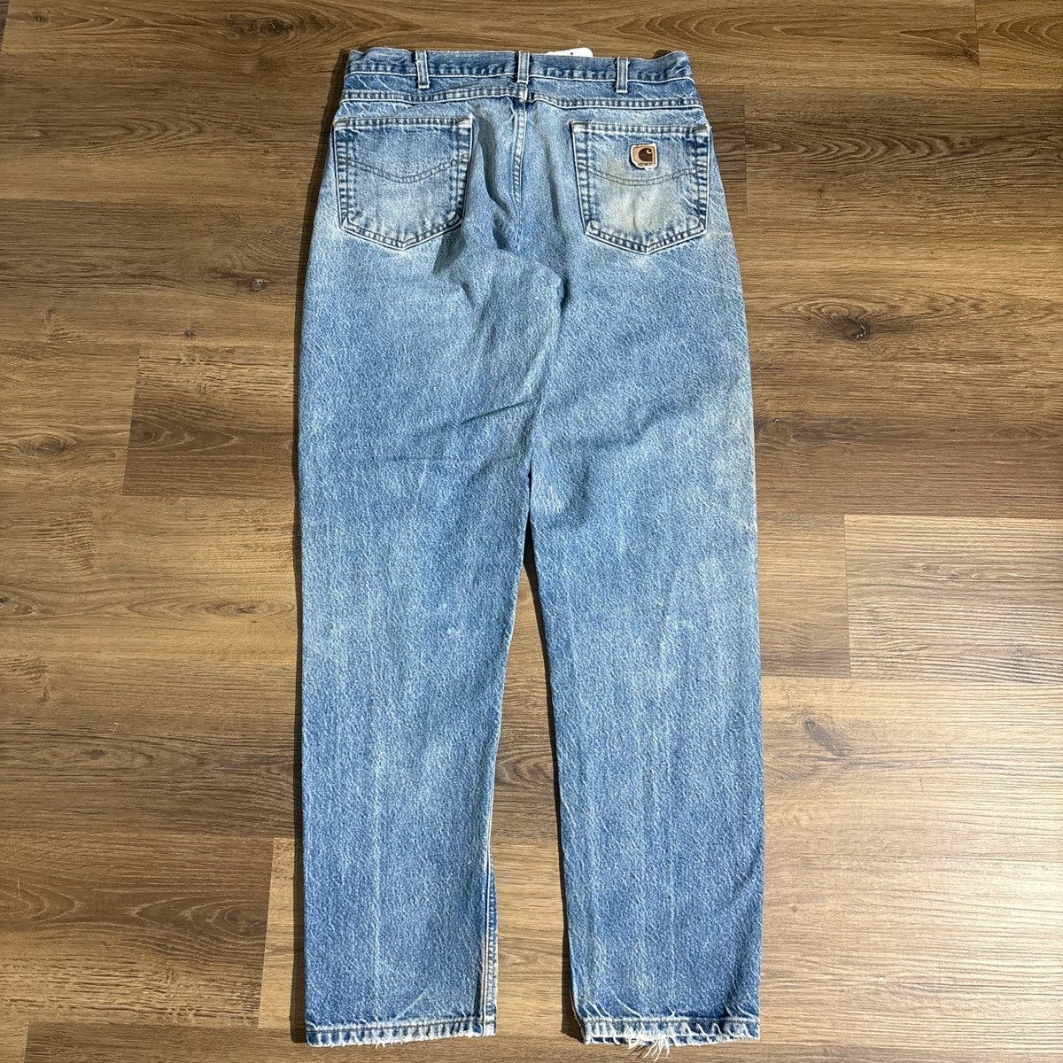 Carhartt Vintage Carhartt Light Wash Distressed Jeans Size 34 Size US 34 / EU 50 - 7 Thumbnail