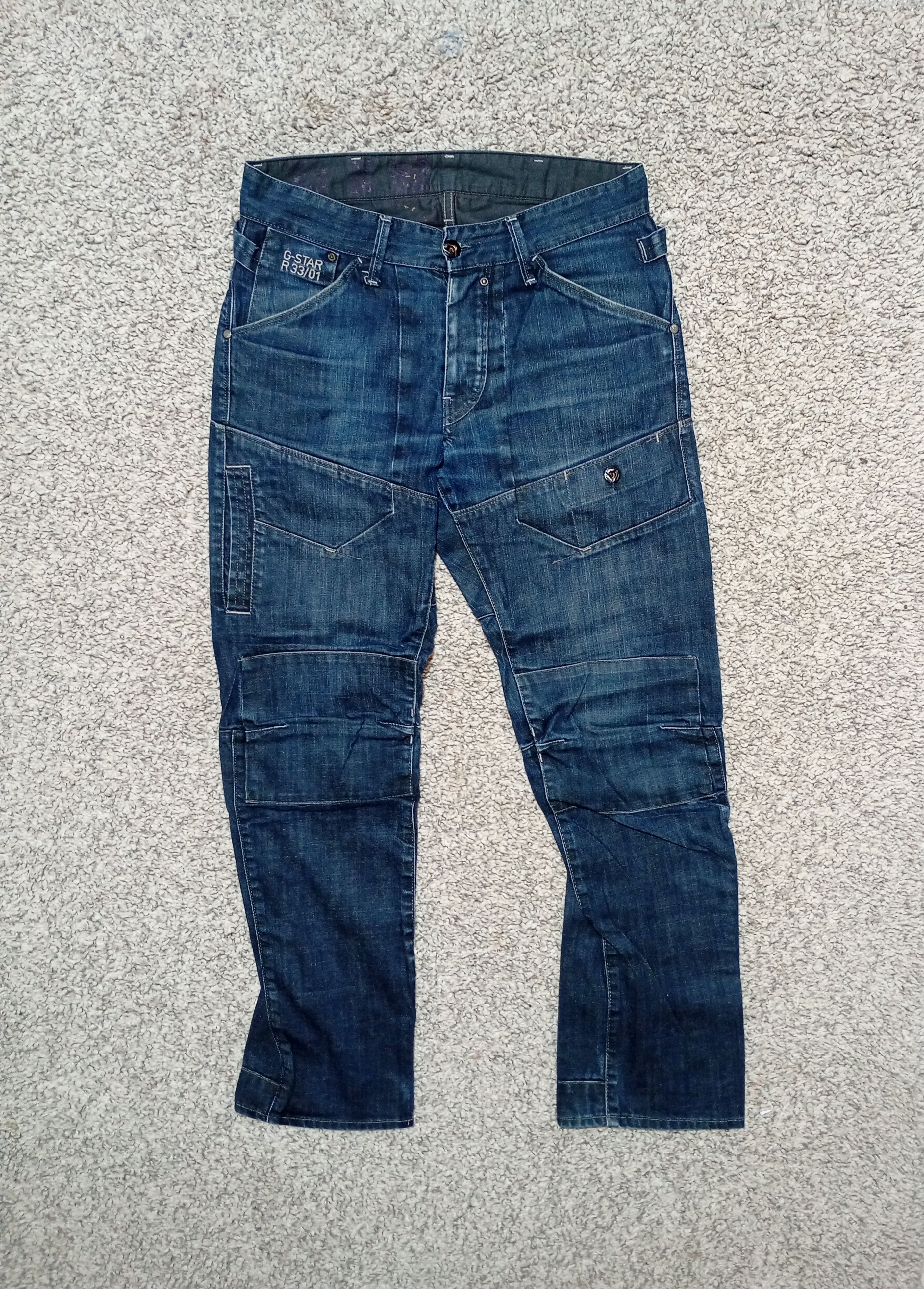 G-Star G Star Raw Vintage Mens Denim Pants Double Knee Jeans Size US 31 - 1 Thumbnail