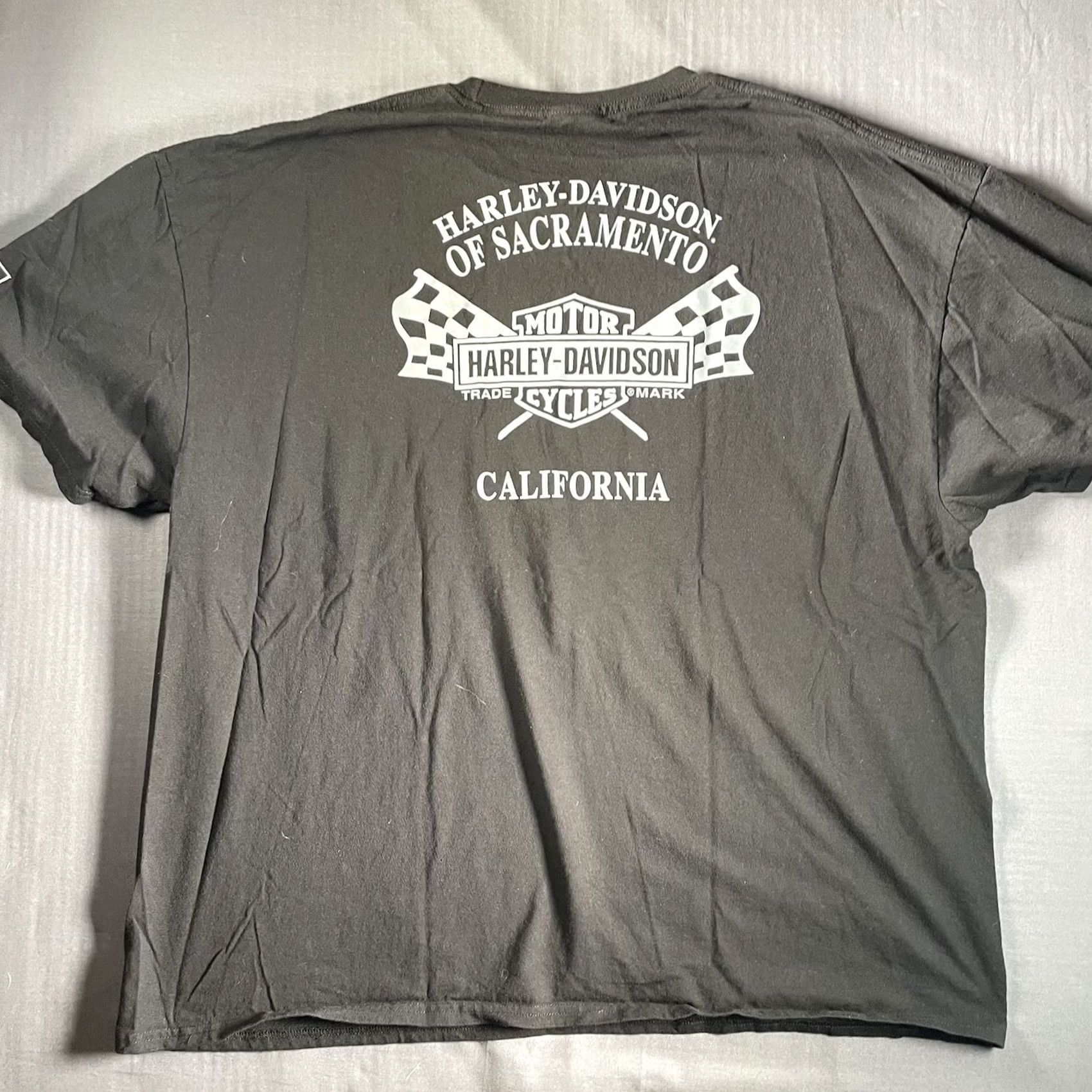 Harley Davidson Harley-Davidson Shirt Mens 3XL Black T-Shirt Rusty Butcher Hooligan Racing Skeleton Motorcross Mens Size US XXL / EU 58 / 5 - 7 Thumbnail