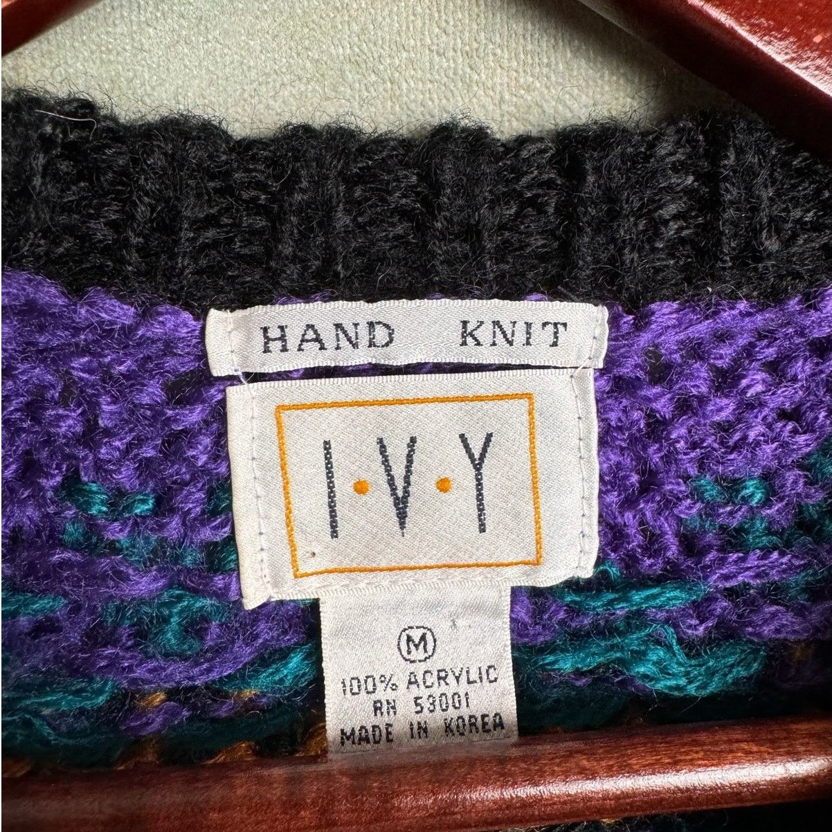 American Apparel VTG 90s Hand Knit Sweater M Size US M / EU 48-50 / 2 - 6 Thumbnail