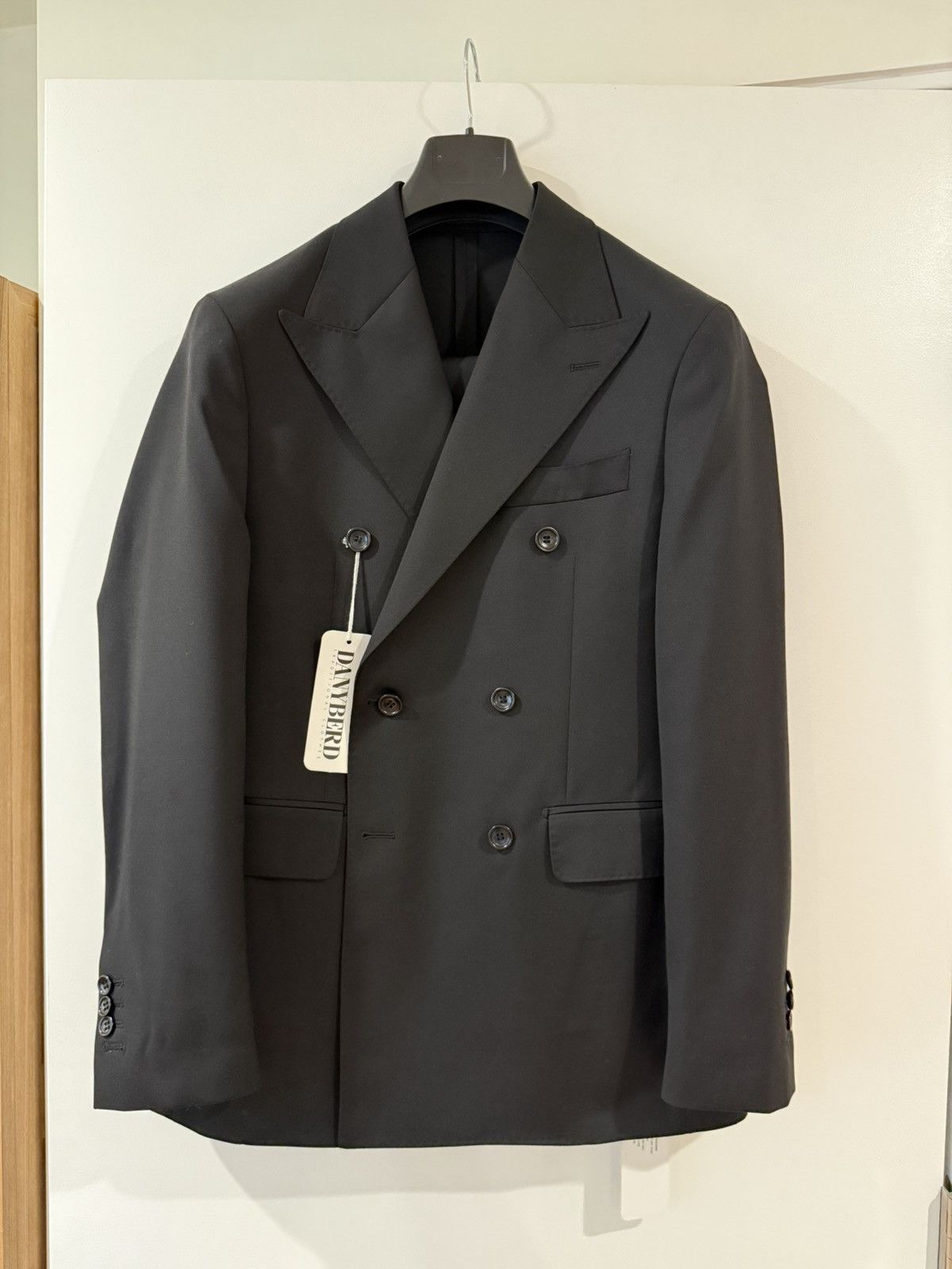 Vitale Barberis Canonico Brand New Vitale Barberis Canonico Black Wool Suit Size 40R - 1 Thumbnail