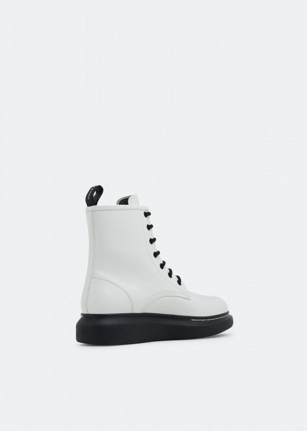 Alexander McQueen o1y0225 Ankle Boots in White Size US 10 / IT 40 - 3 Thumbnail