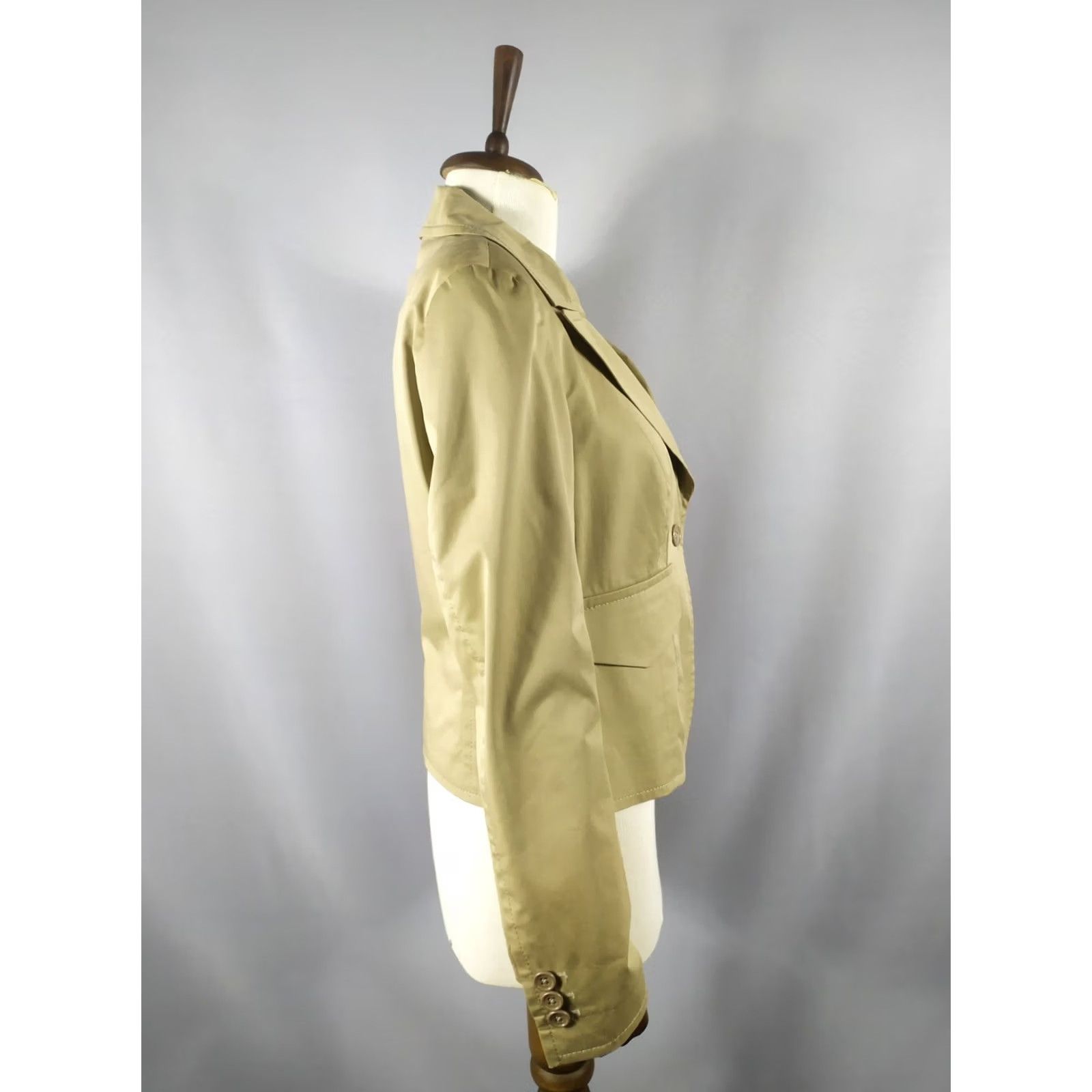 Escada ESCADA Sport Jacket Women's Vintage Casual Cotton Blend Brown 90s Logo Embroidered Pockets Mid-Length Long Sleeve Size 38 Black? Size XS / US 0-2 / IT 36-38 - 4 Thumbnail