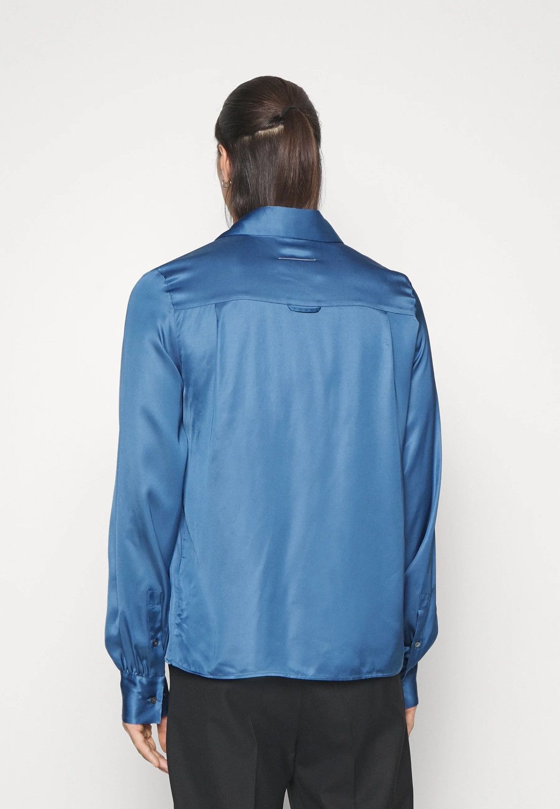 Maison Margiela !DS! SS22 Maison Margiela Bow Blue Viscose Shirt Size US L / EU 52-54 / 3 - 3 Thumbnail
