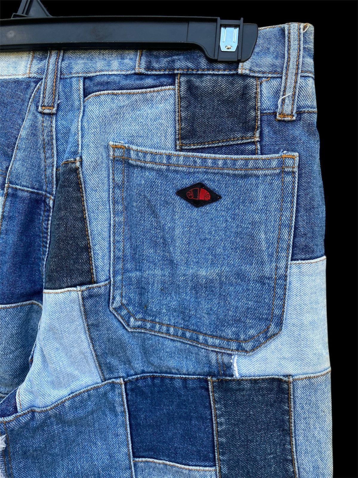 Japanese Brand × Vintage Flare Jeans Patchwork Americanino Denim Size US 29 - 6 Thumbnail
