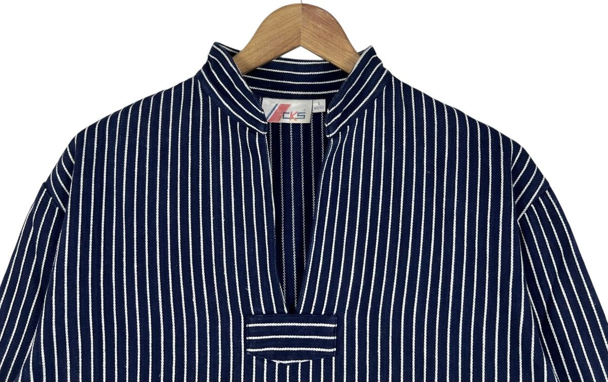 Vintage 80s Vintage Traditional German Fisherman’s Smock Shirt Size US L / EU 52-54 / 3 - 3 Thumbnail