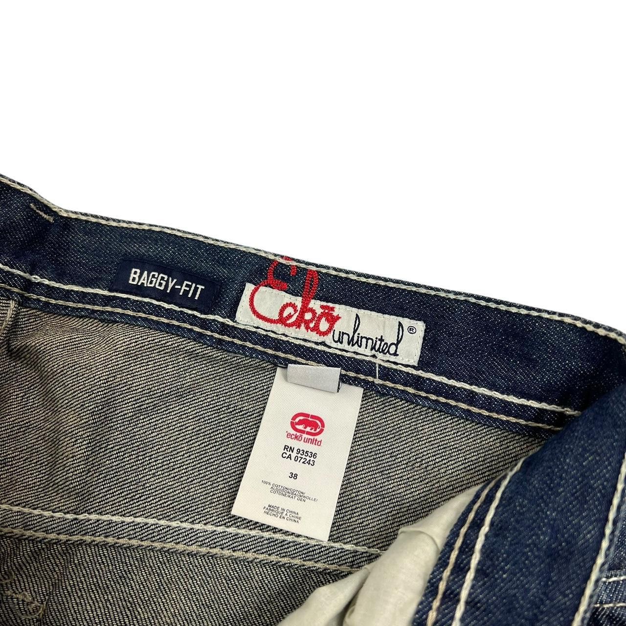Ecko Unltd. Vintage Ecko Unltd Baggy Embroidered Jeans - Waist: 38” Size US 38 / EU 54 - 8 Thumbnail