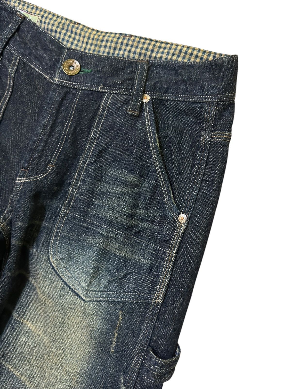 Hysteric Glamour Vintage IN THE GROOVE Baker Pants Muddy Wash Worker Denim Size US 28 / EU 44 - 9 Thumbnail