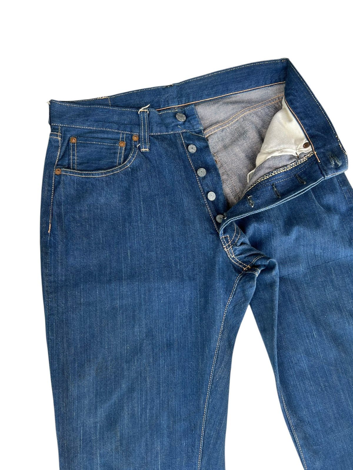 Full Count & Co. × Japanese Brand Vintage 90s Full Count Japan Redline Selvedge Denim Jeans Size US 30 / EU 46 - 8 Thumbnail