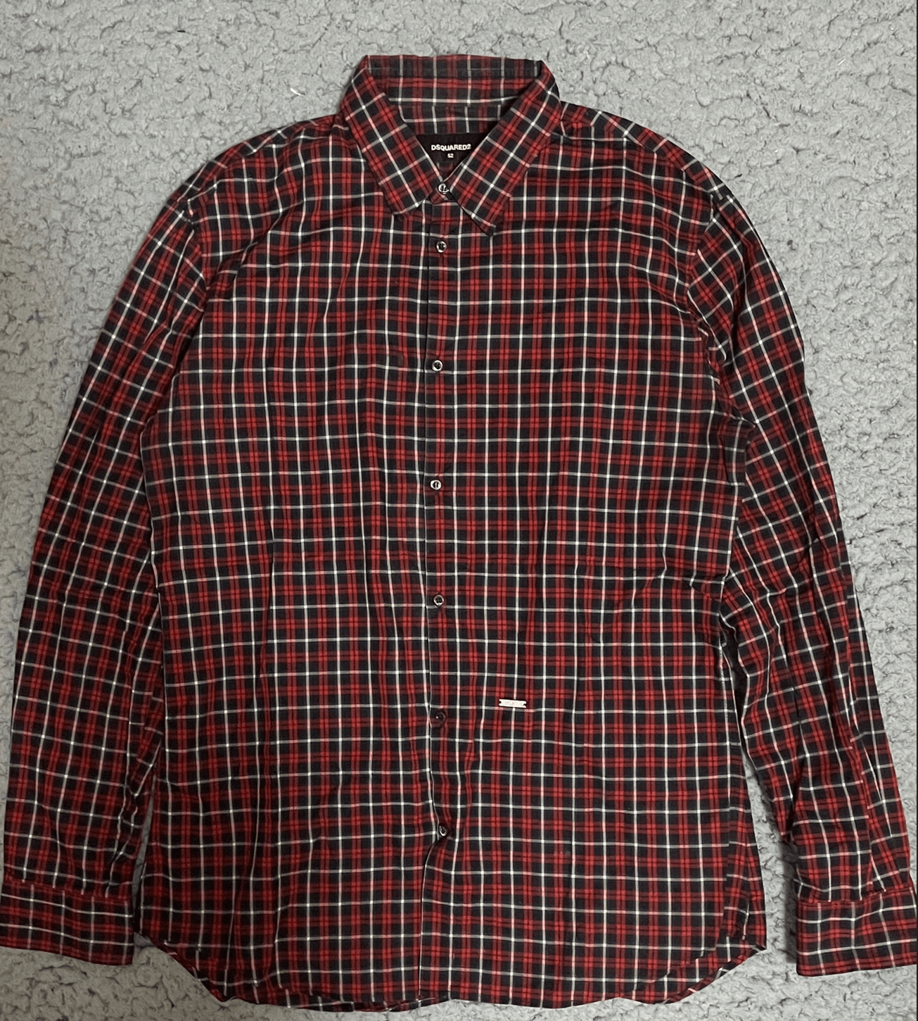 Dsquared2 DSQUARED2 red plaid shirt size 52 | Grailed