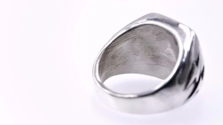 Jewelry Resizable High Voltage Danger Warning Signal Ring Size ONE SIZE - 5 Thumbnail
