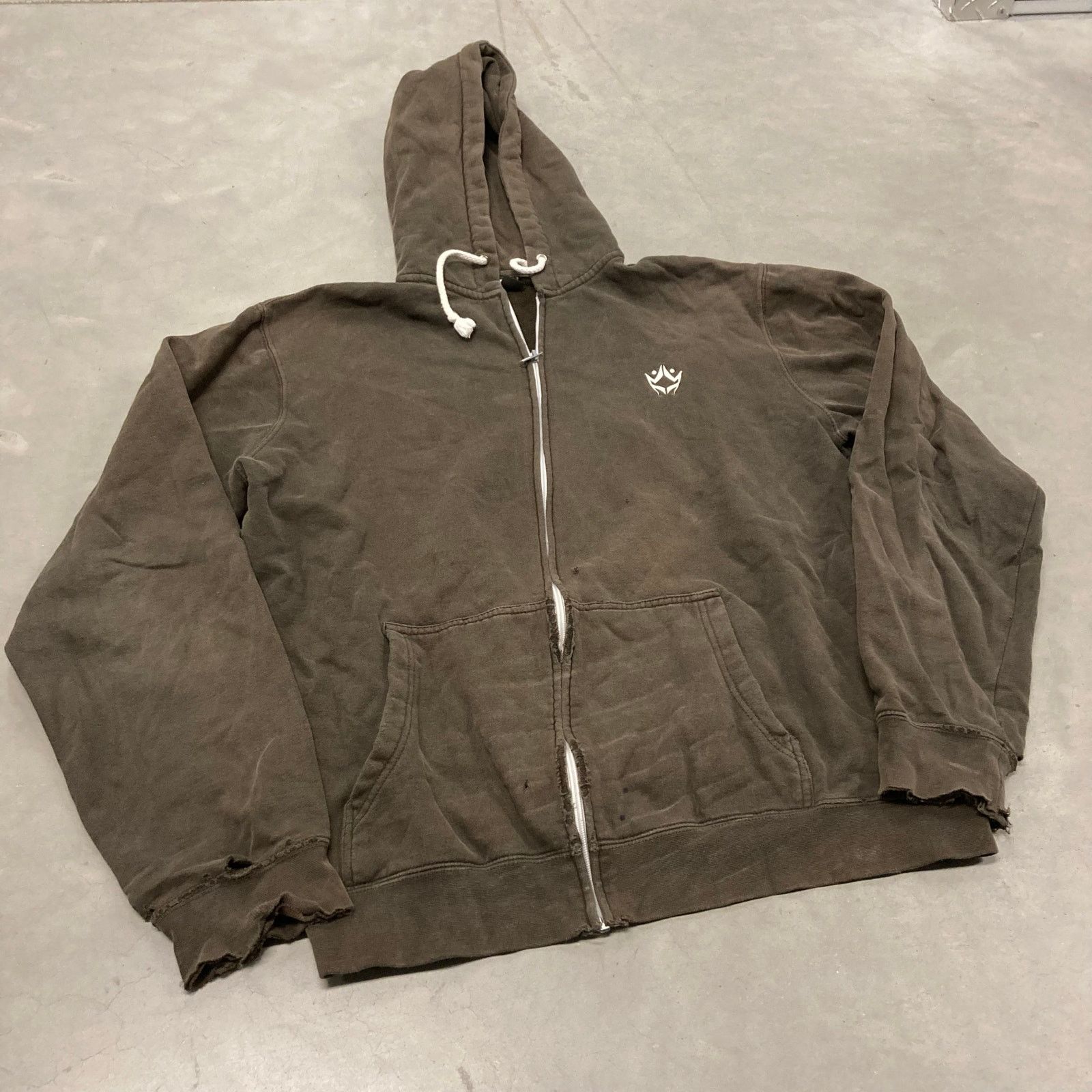 Vintage vintage y2k brown Rusty skate hoodie Size US L / EU 52-54 / 3 - 1 Thumbnail