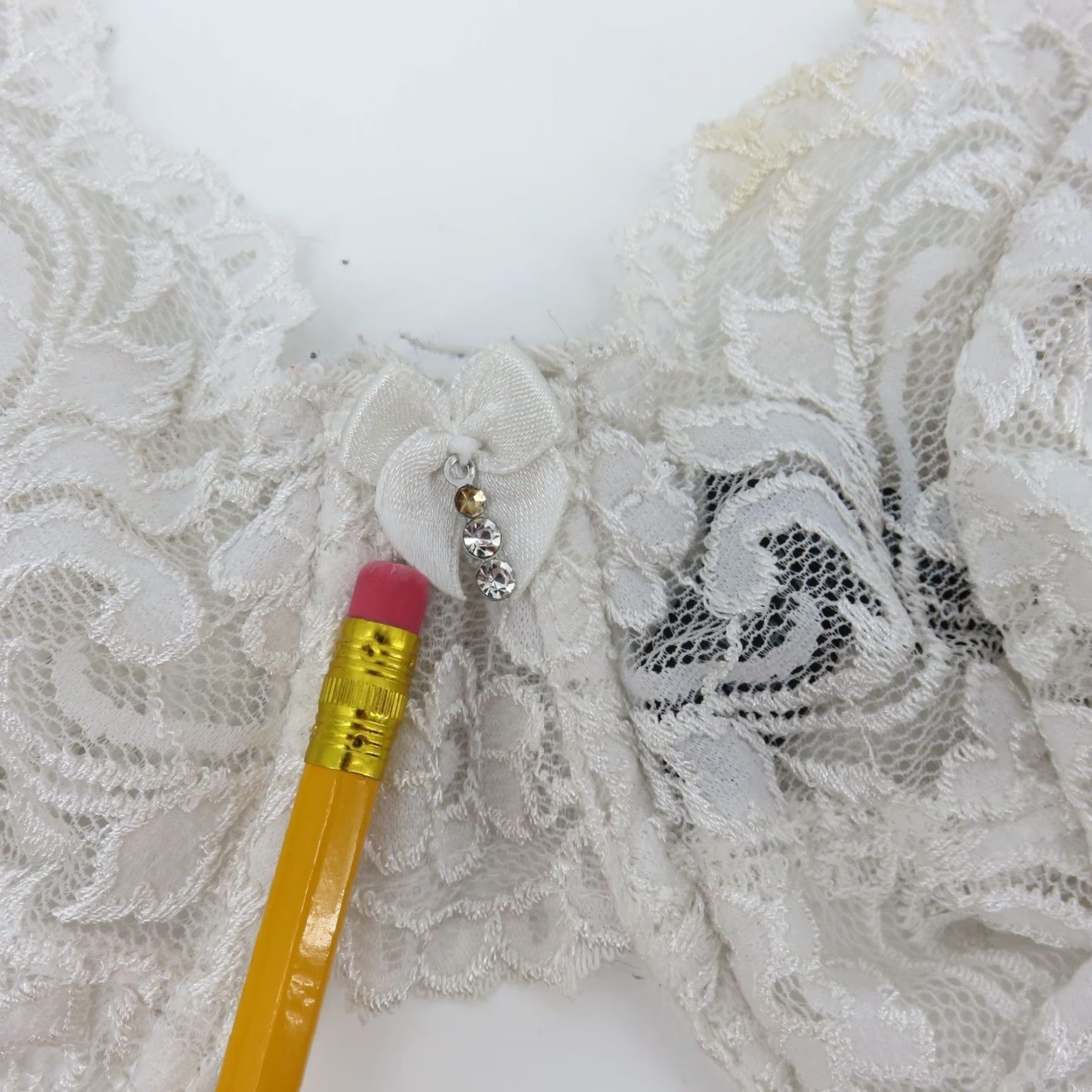 Vintage Smart & Sexy Bra 38DD Purple White Underwire Lace Unlined Style SA964 Lot of 2 Size ONE SIZE - 6 Thumbnail