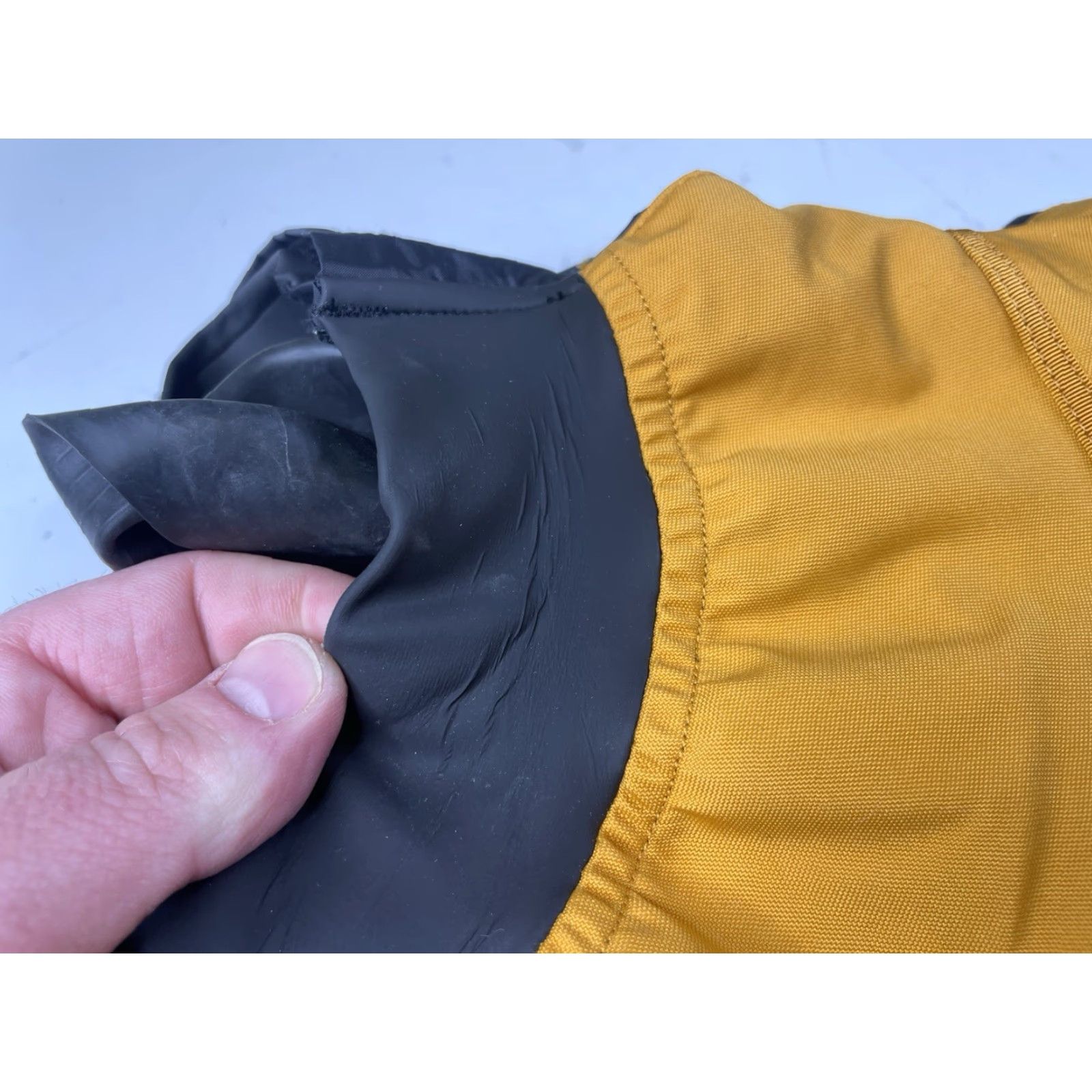 Patagonia VINTAGE Patagonia Lotus Design Kayak Waterproof Jacket S Mens Yellow Black Waterproof Design Kayak 90s Size US S / EU 44-46 / 1 - 6 Thumbnail