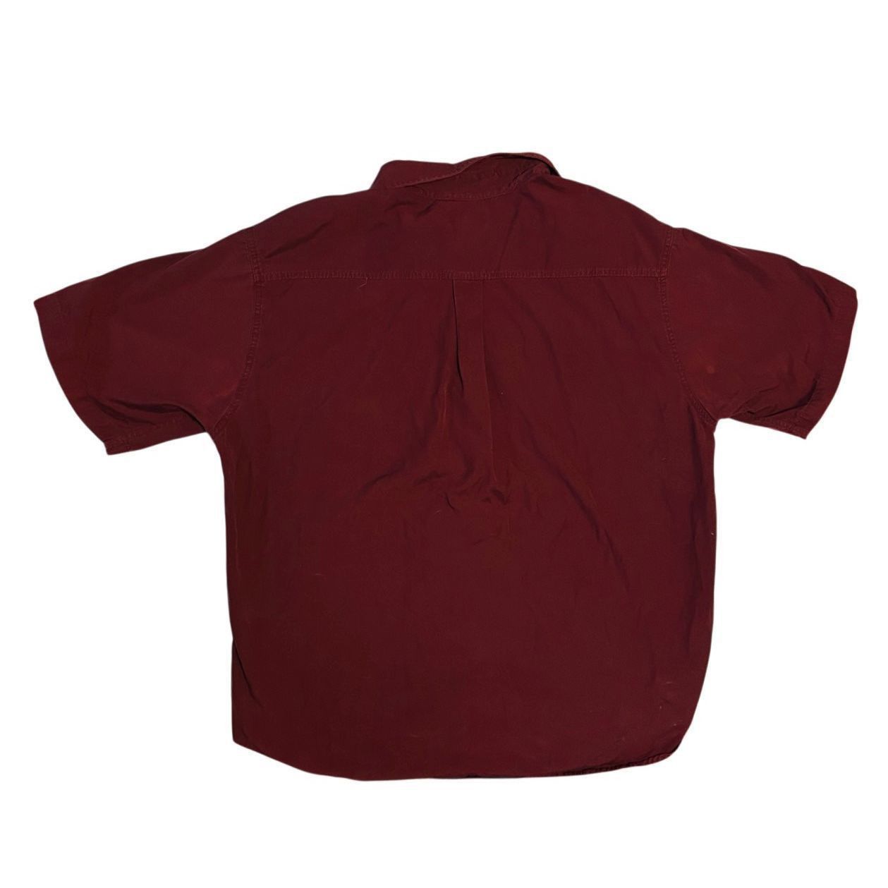 Carhartt Carhartt Button Up Short Sleeve Shirt Men's Size 2XL Maroon Size US XXL / EU 58 / 5 - 2 Thumbnail