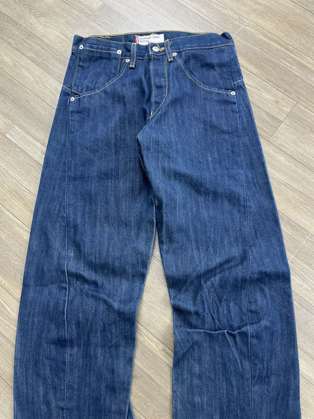 Levi's Vintage Clothing Vintage Levis Engineered Twisted Jeans Mens Blue Jeans Pants Size US 29 - 2 Thumbnail