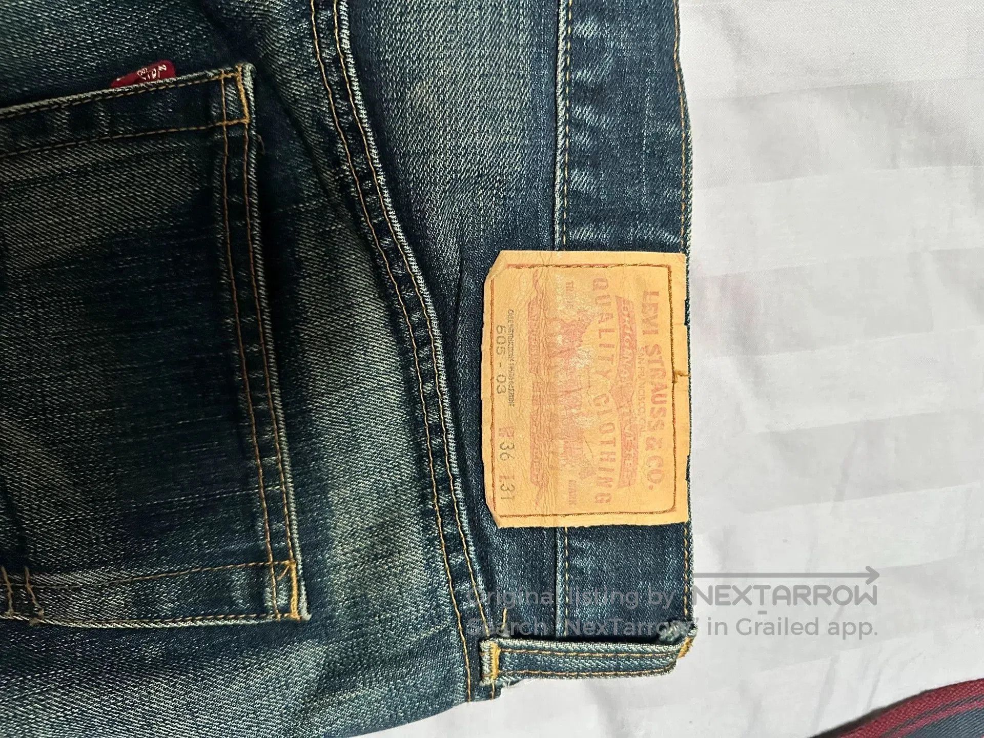 Levi's Rare Levi's Wash Denim Jeans W36 L31. Size US 36 / EU 52 - 3 Thumbnail