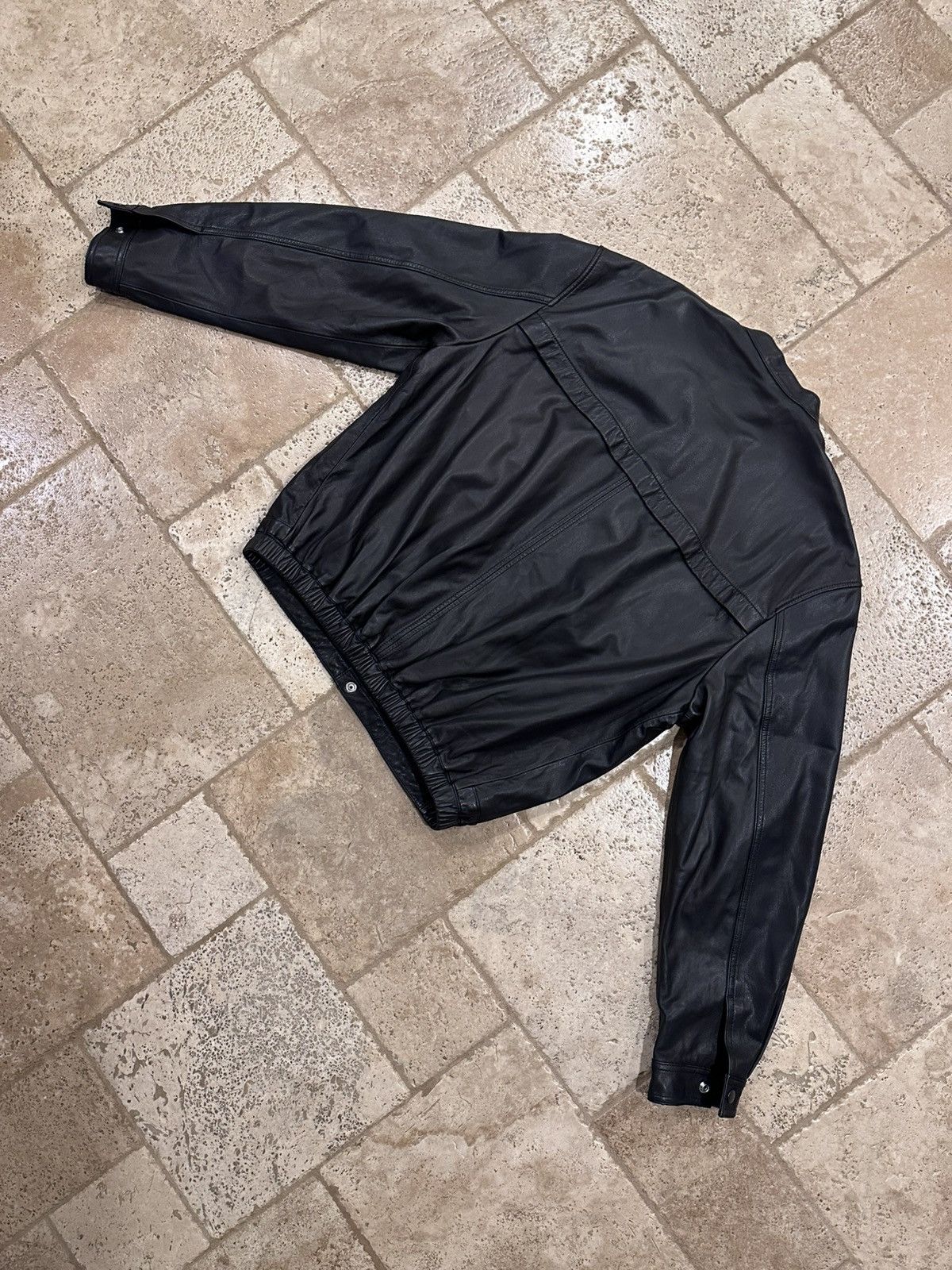 Lemaire Lemaire Stand Collar Blouson Soft Nappa Leather Black Jacket Size US XL / EU 56 / 4 - 11 Thumbnail