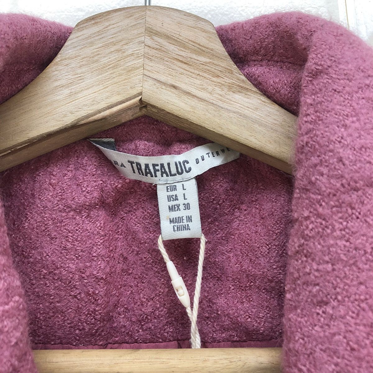 Aran Isles Knitwear Zara Trafaluc Double Collar Faded Jacket Size M / US 6-8 / IT 42-44 - 8 Thumbnail