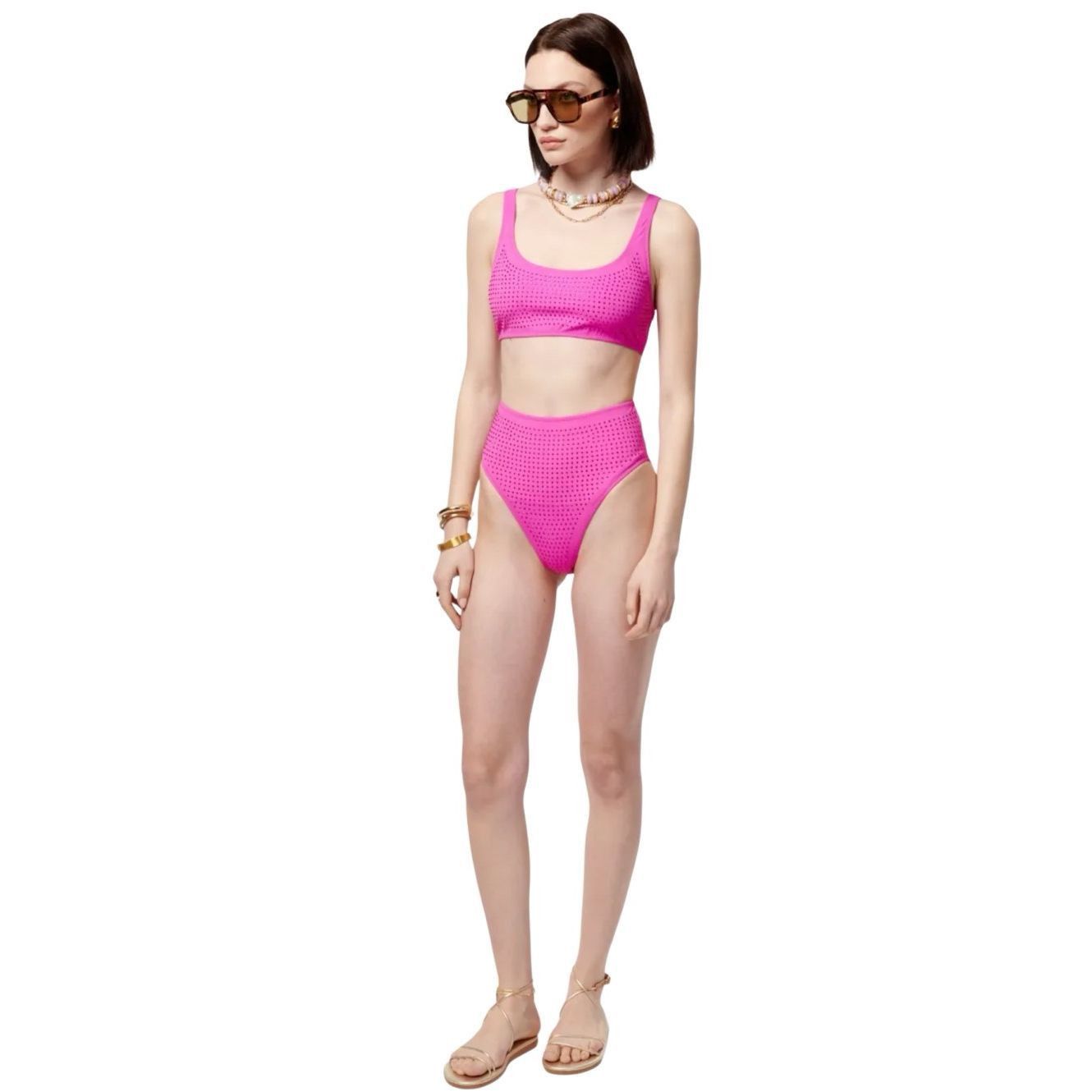 CAMI NYC NWT Cami NYC Merari and Merelis High Waist Crystal Bikini Se Size ONE SIZE - 2 Thumbnail