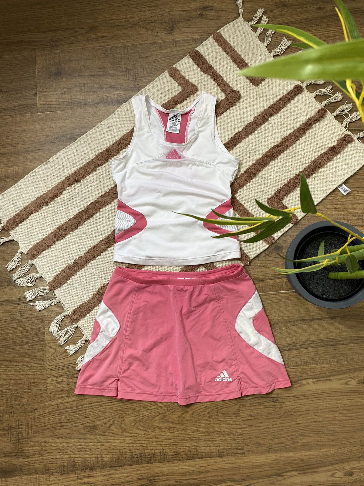 Adidas VINTAGE ADIDAS TENIS CLIMACOOL SET TANK TOP + SKIRT SUIT Size S / US 4 / IT 40 - 2 Thumbnail