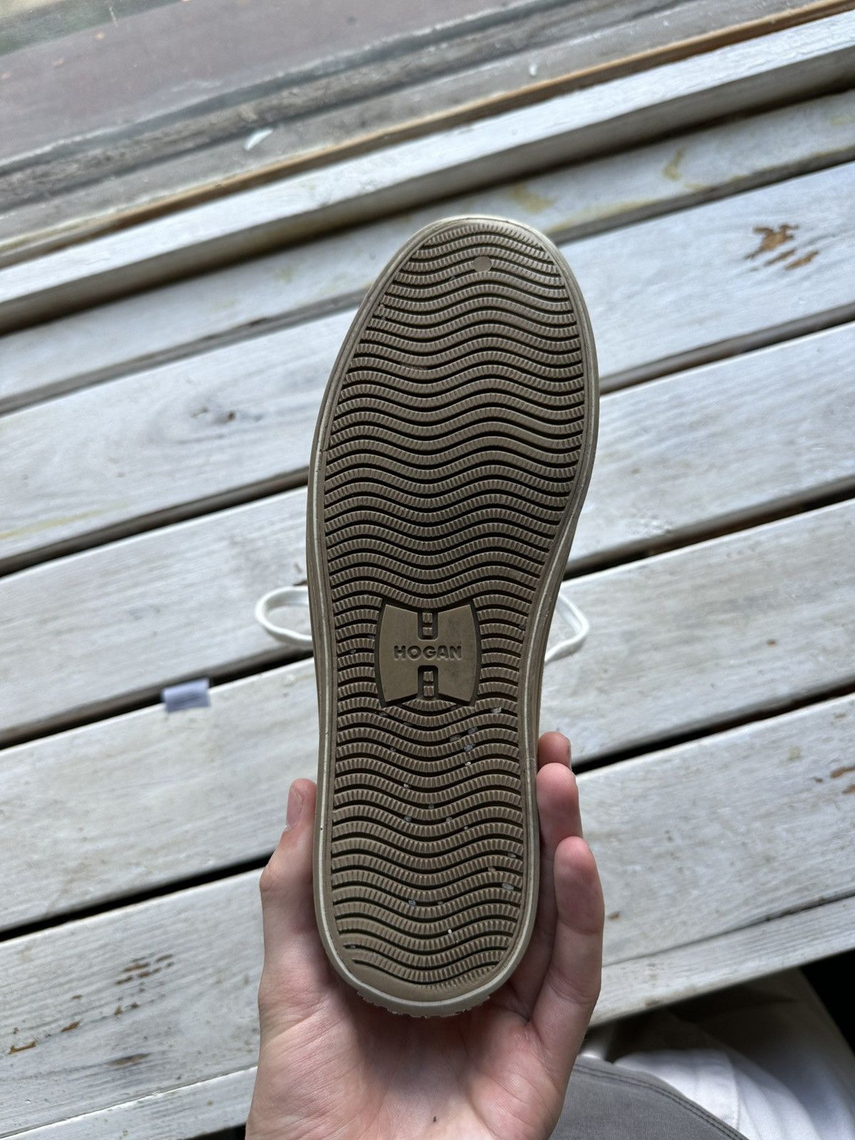 Hogan 🚨HOGAN REBEL HIGH SNEAKERS BIG LOGO Y2K WHITE RARE LUXURY Size US 6 / IT 36 - 6 Thumbnail