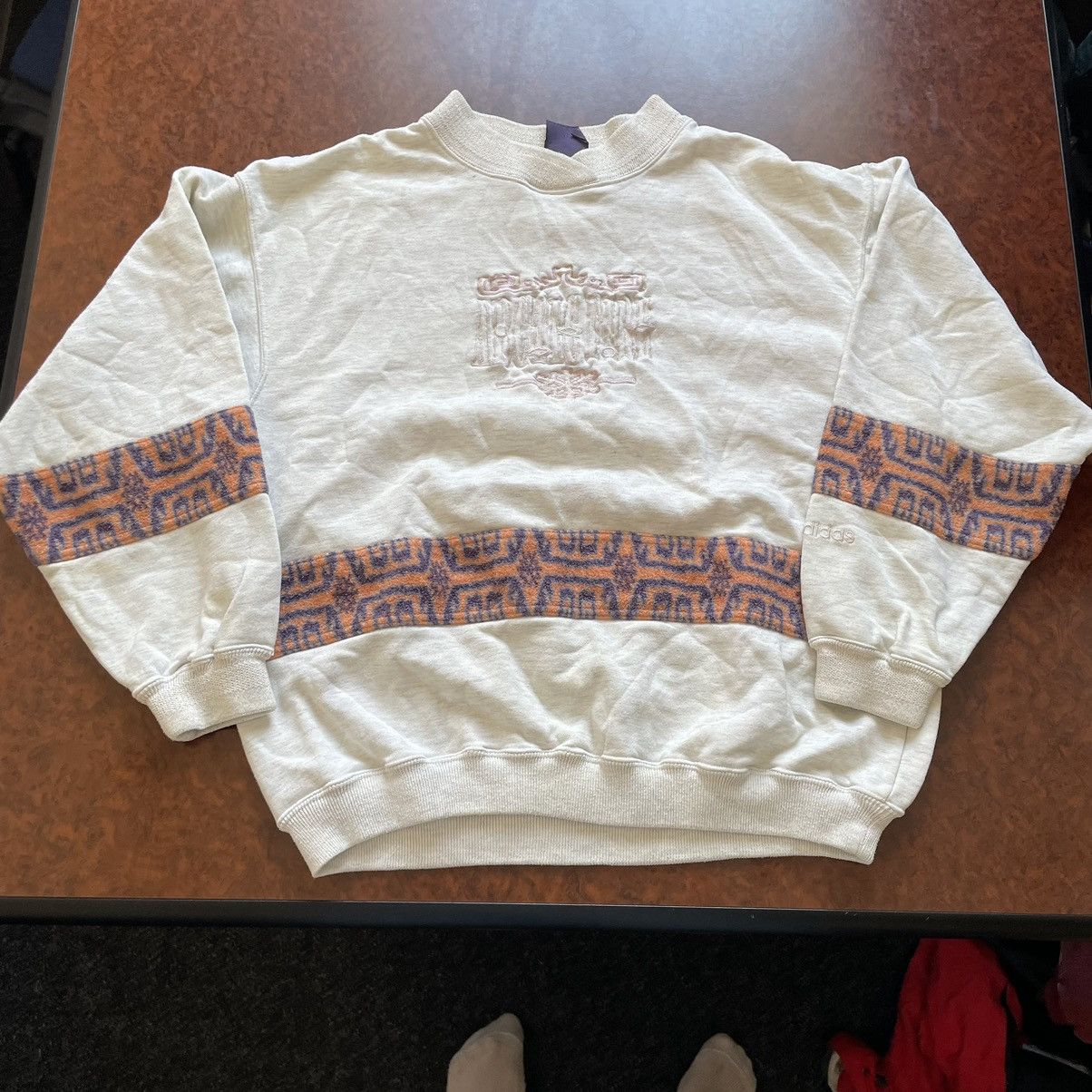 Adidas × Vintage 90s adidas arctic fire olympic sweatshirt snow beach BAGGY Size US M / EU 48-50 / 2 - 1 Thumbnail