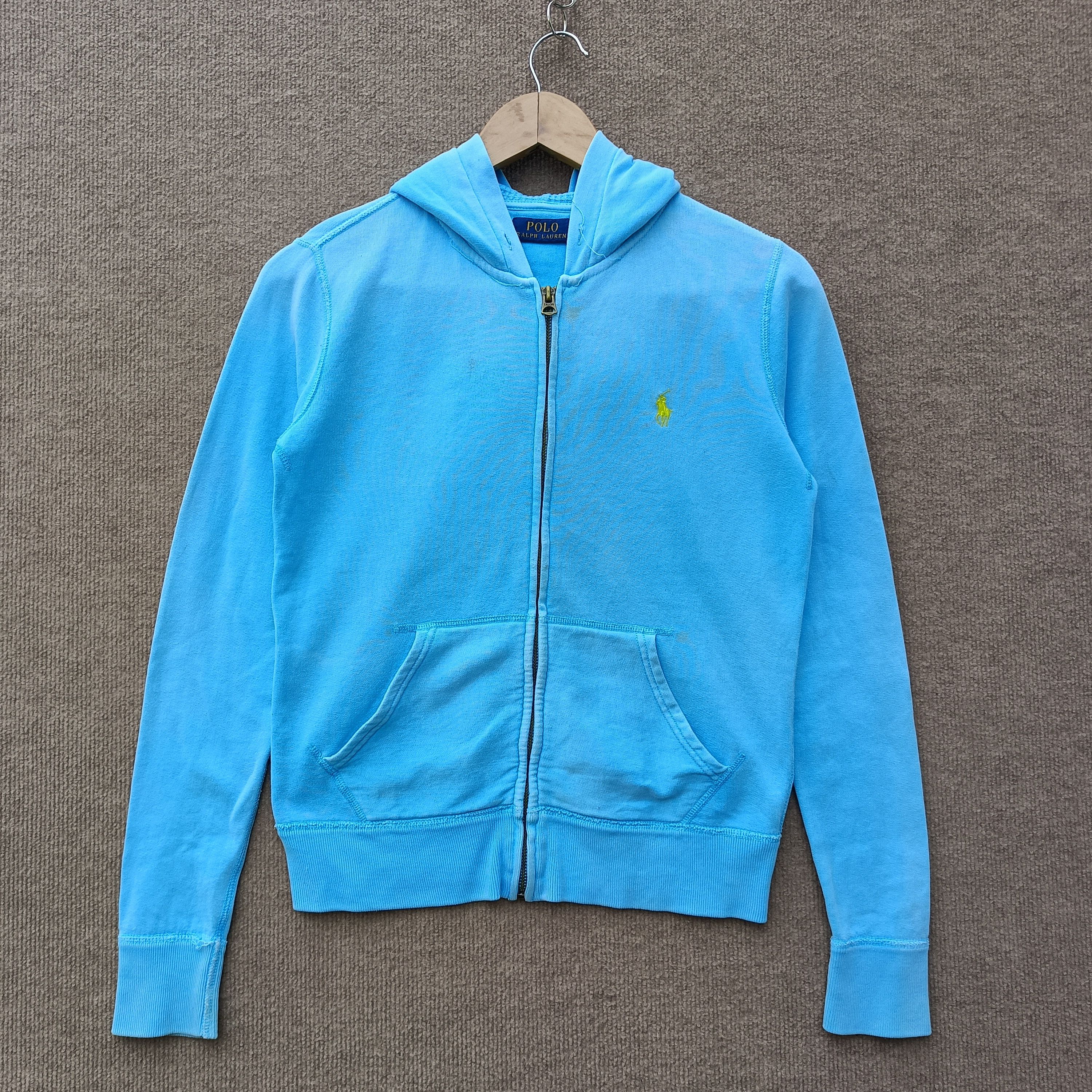 Polo Ralph Lauren × Vintage Vintage Polo Ralph Lauren Light Blue Hoodie Size US S / EU 44-46 / 1 - 1 Thumbnail