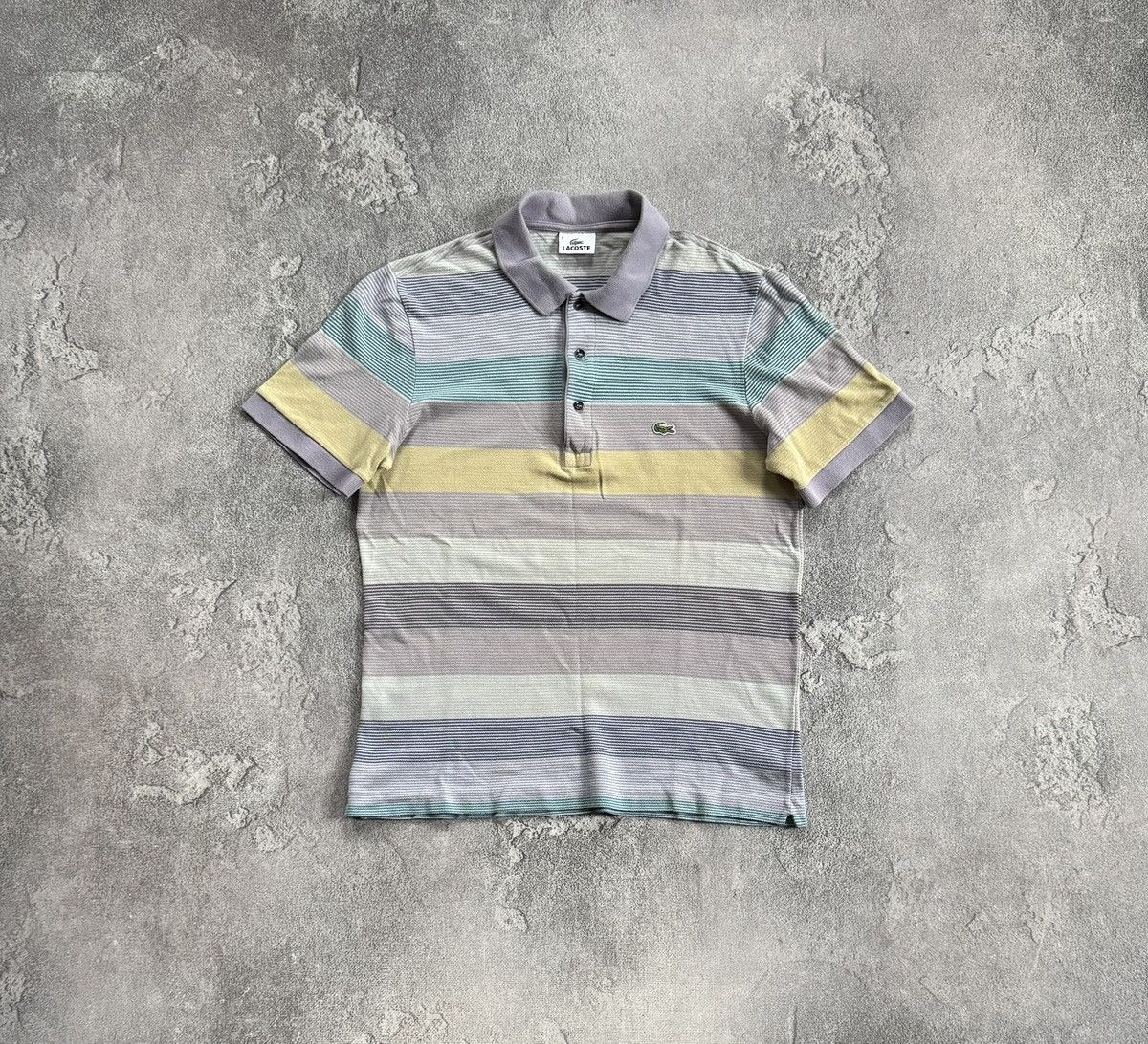 Lacoste Lacoste 3/size striped multicolour polo tee T-shirts casual Size US S / EU 44-46 / 1 - 8 Thumbnail