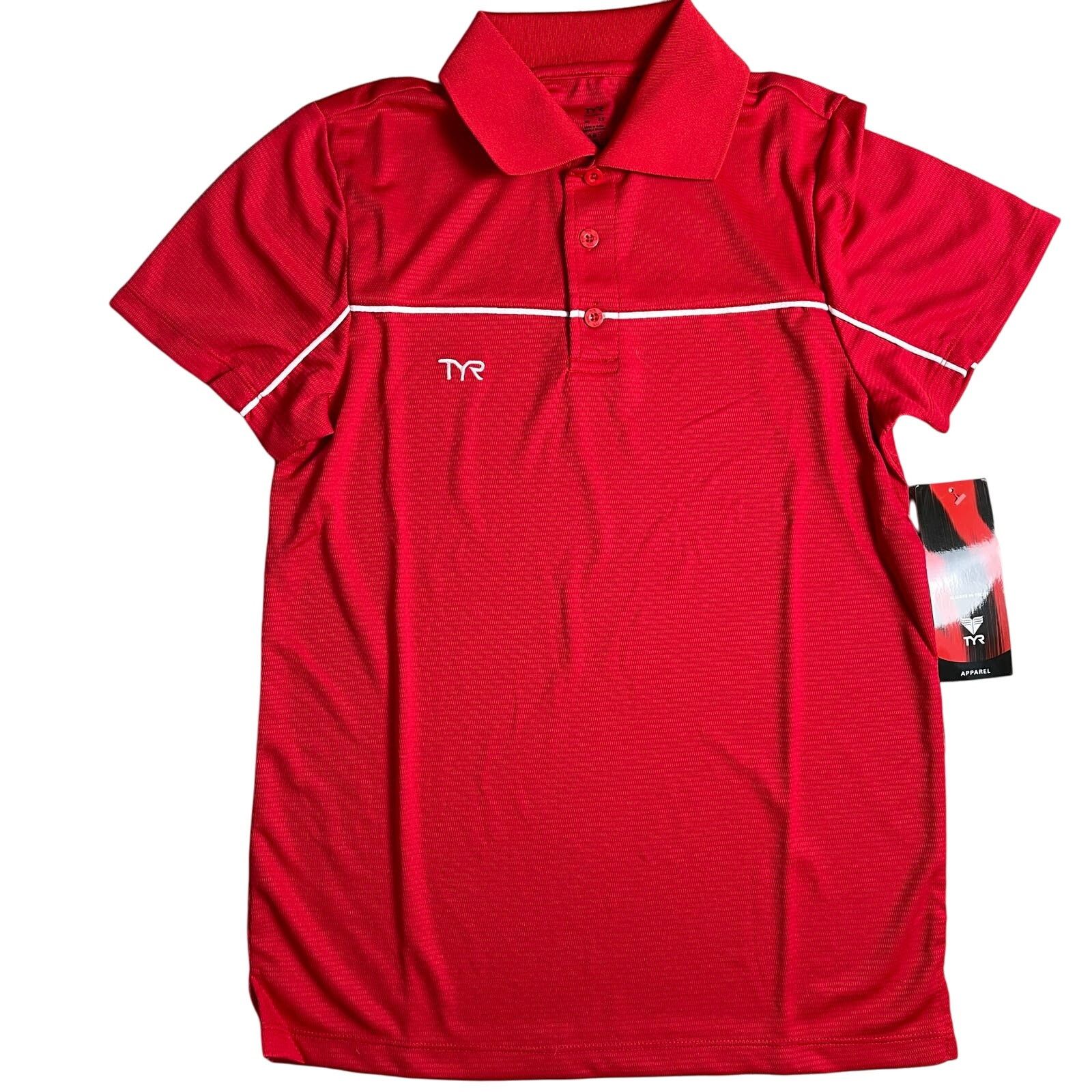 Other TYR Apparel Tech Polo Shirt - Red Textured Size Large - $44 Size US L / EU 52-54 / 3 - 1 Thumbnail