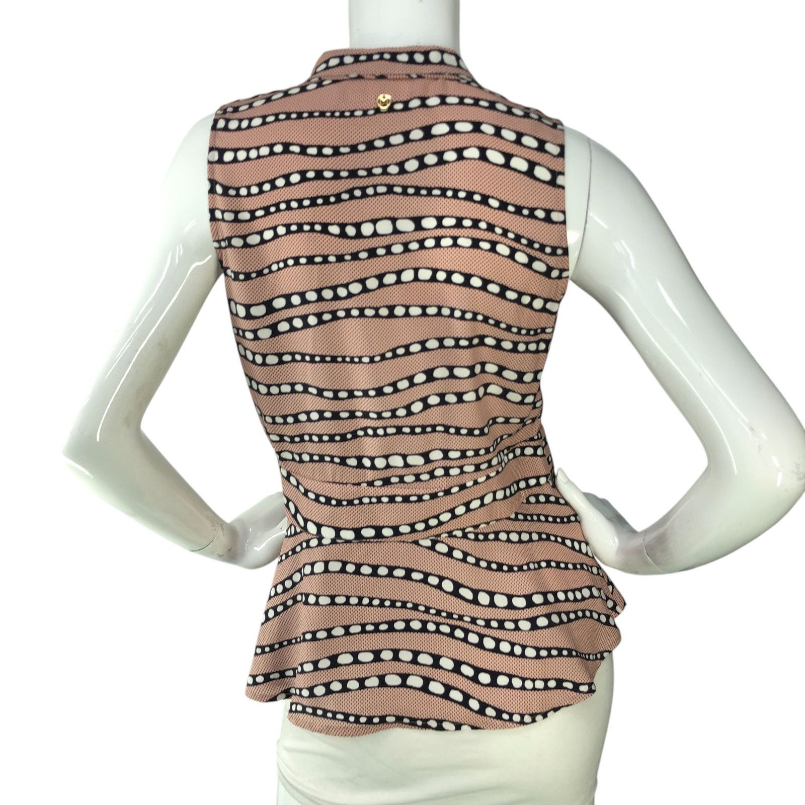 Marie Oliver Marie Oliver Size S Top Sleeveless Tassled Peplum Silk Pink Size S / US 4 / IT 40 - 7 Thumbnail