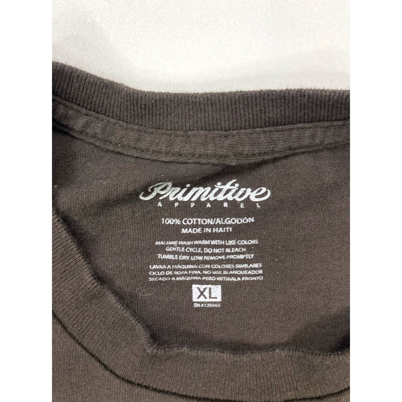 Primitive VINTAGE Primitive Apparel Logo Graphic T-shirt Men XL Brown Short Sleeve Size US XL / EU 56 / 4 - 5 Thumbnail