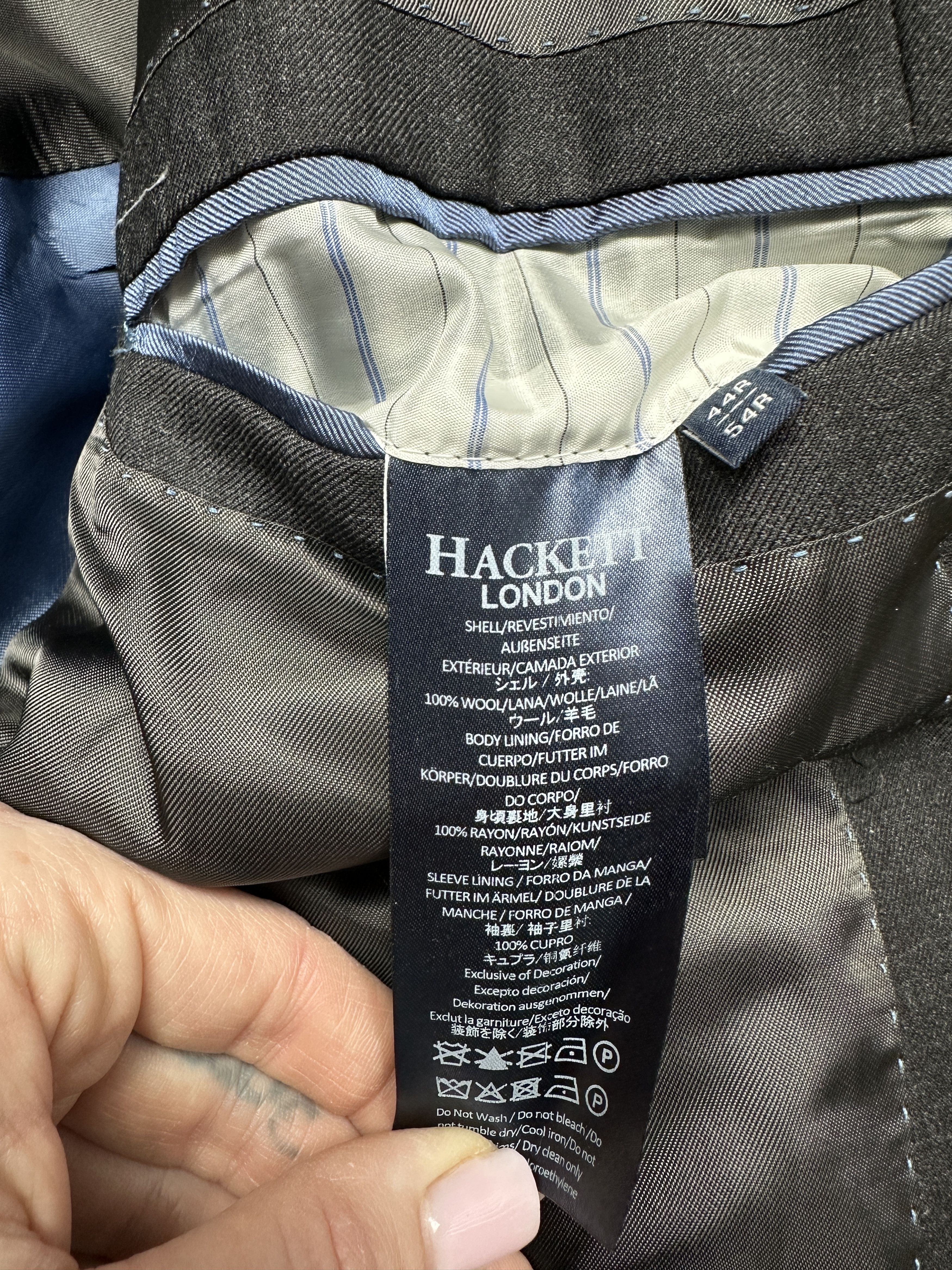 Hackett Hackett London Mens Wool Blazer Jacket Size 44R - 6 Thumbnail