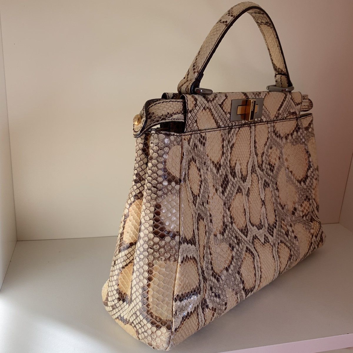 Fendi Fendi python peekaboo bag Size ONE SIZE - 11 Thumbnail