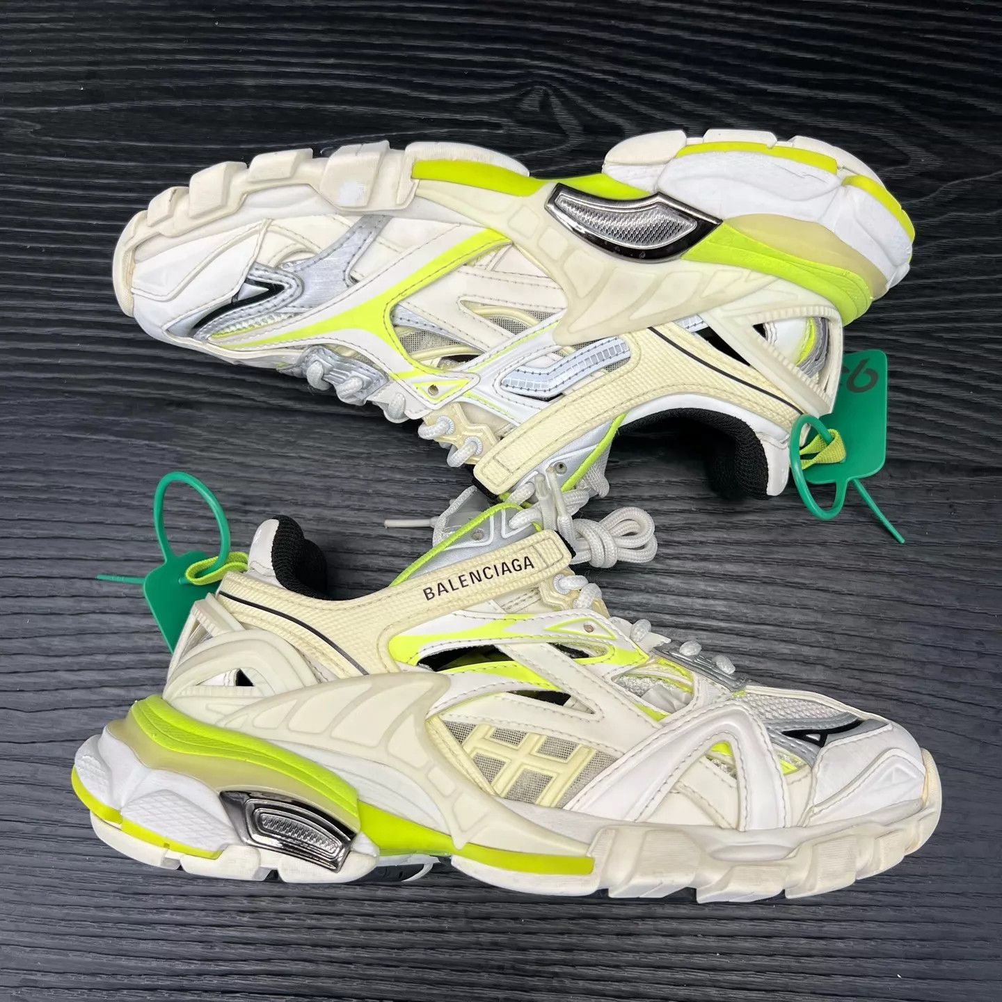 Balenciaga Balenciaga Track2 White & Yellow Women's Size 36 Size US 5.5 / IT 35.5 - 2 Thumbnail