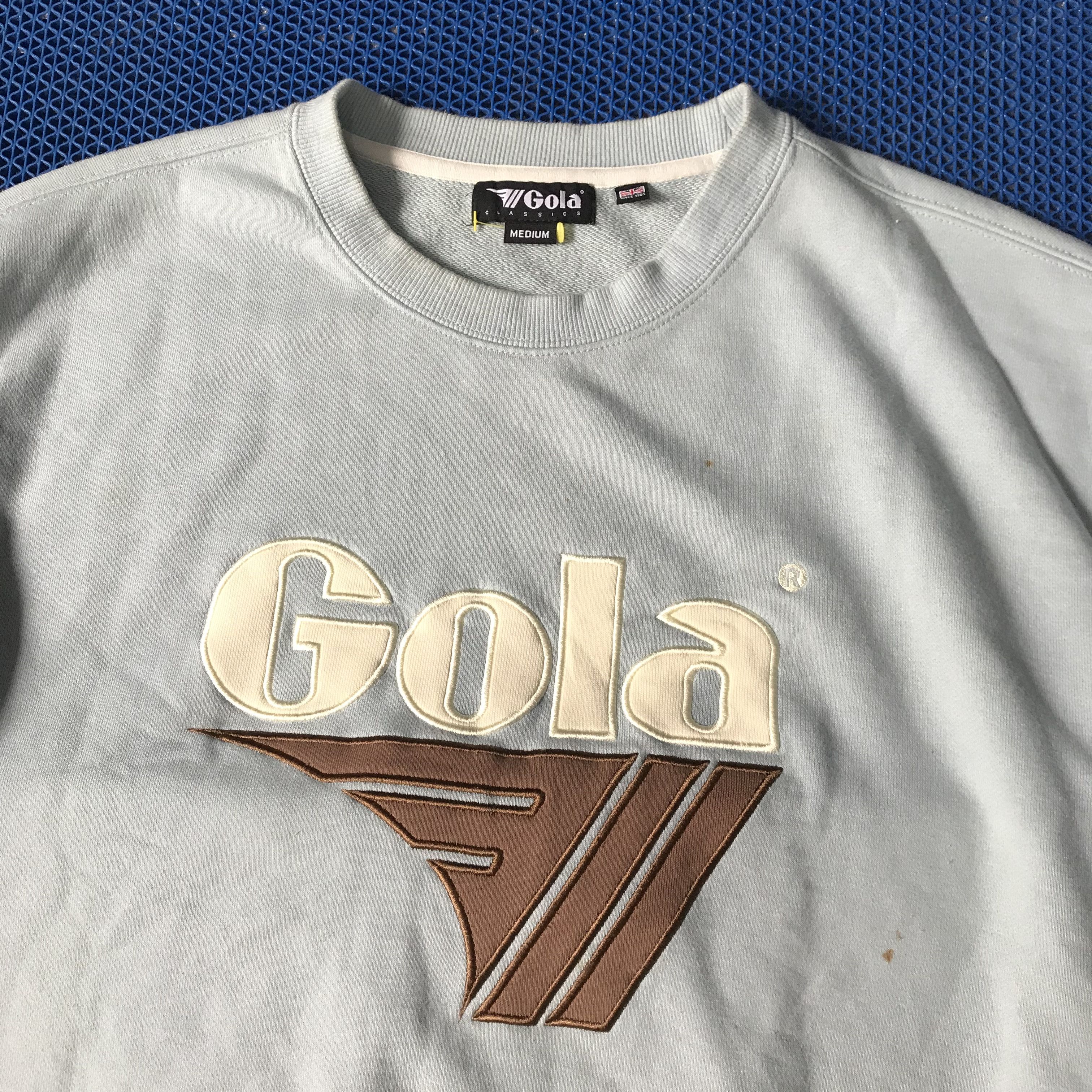 Gola Vintage Gola Sweater jumper Crewneck salt blue Size US L / EU 52-54 / 3 - 4 Thumbnail