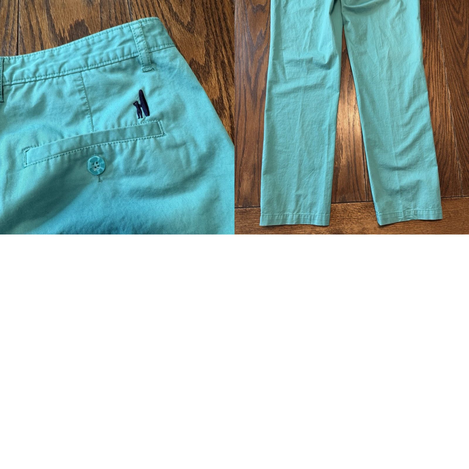 johnnie-O Johnnie-O Casual Chino Pants Men's 34x34 Teal Size US 34 / EU 50 - 8 Thumbnail