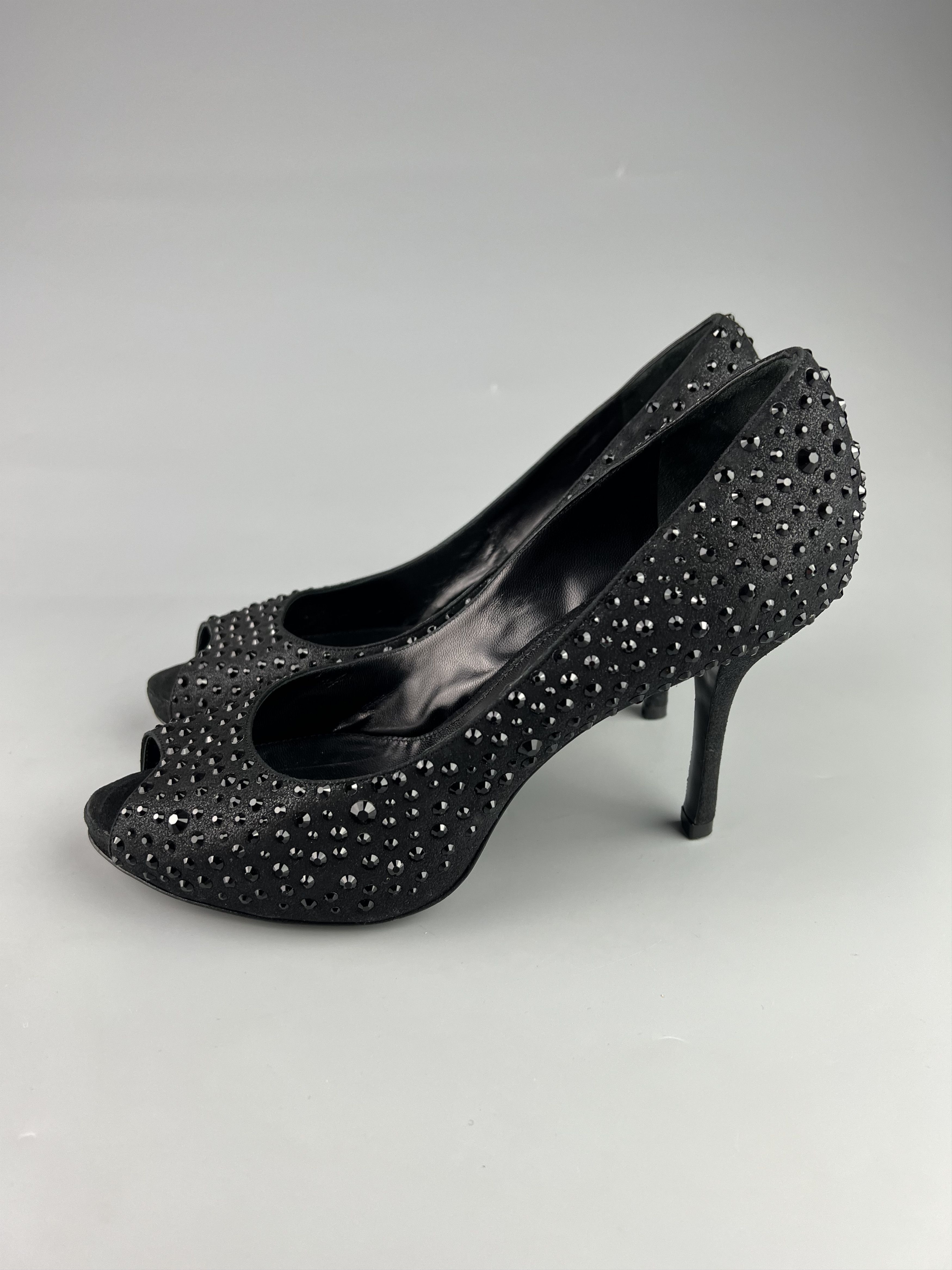 Other Rodo Black Crystals Rhinestones Pumps Shoes Size 39.5 Size US 8.5 / IT 38.5 - 5 Thumbnail