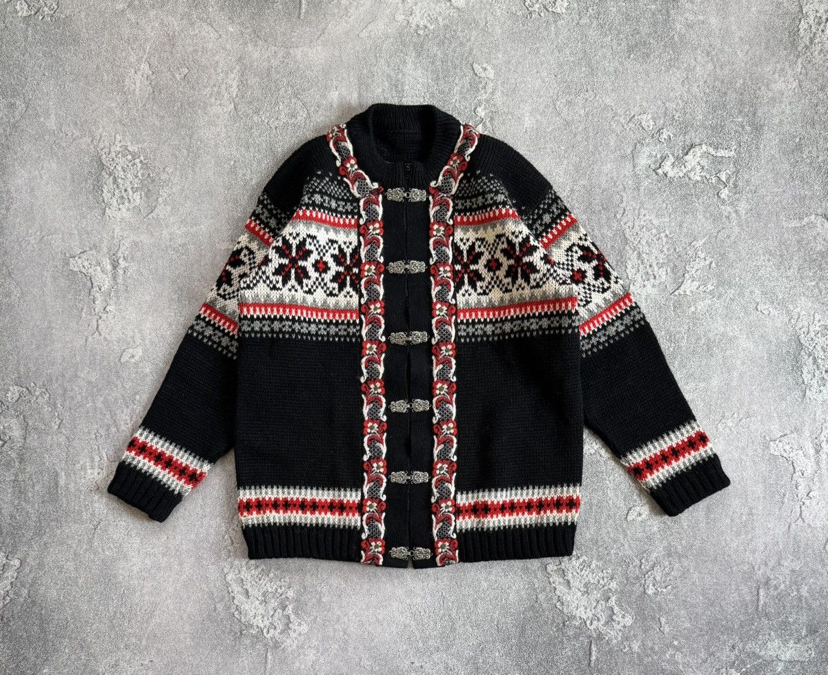 Dale Of Norway × Moods of Norway A.S Evebofoss button up Norway 🇳🇴 cardigan sweater knitwear Size US L / EU 52-54 / 3 - 5 Thumbnail