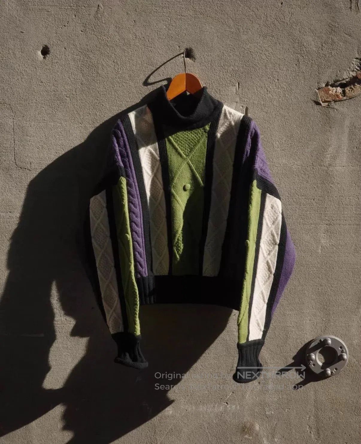 Jean Paul Gaultier Multi Color Turtleneck Knit Sweater. Size US L / EU 52-54 / 3 - 1 Thumbnail