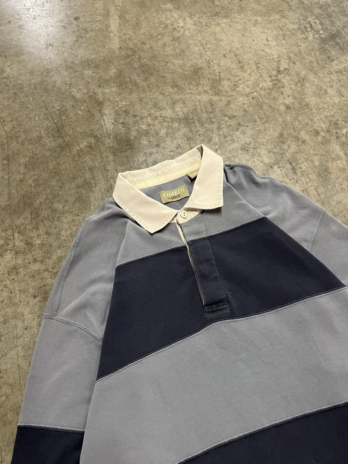 Polo Ralph Lauren × Vintage Rugby vintage stripped polo style longsleeve rare preppy Size US XL / EU 56 / 4 - 6 Thumbnail