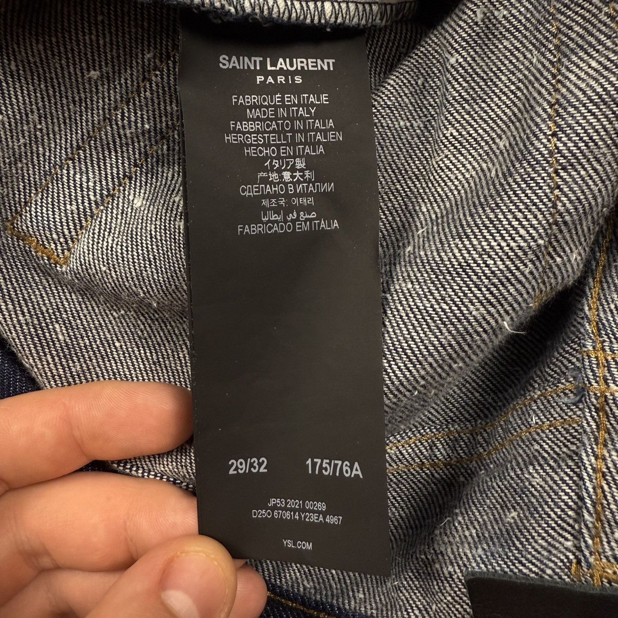 Saint Laurent Paris Saint Laurent Stars Jeans Size US 29 - 8 Thumbnail