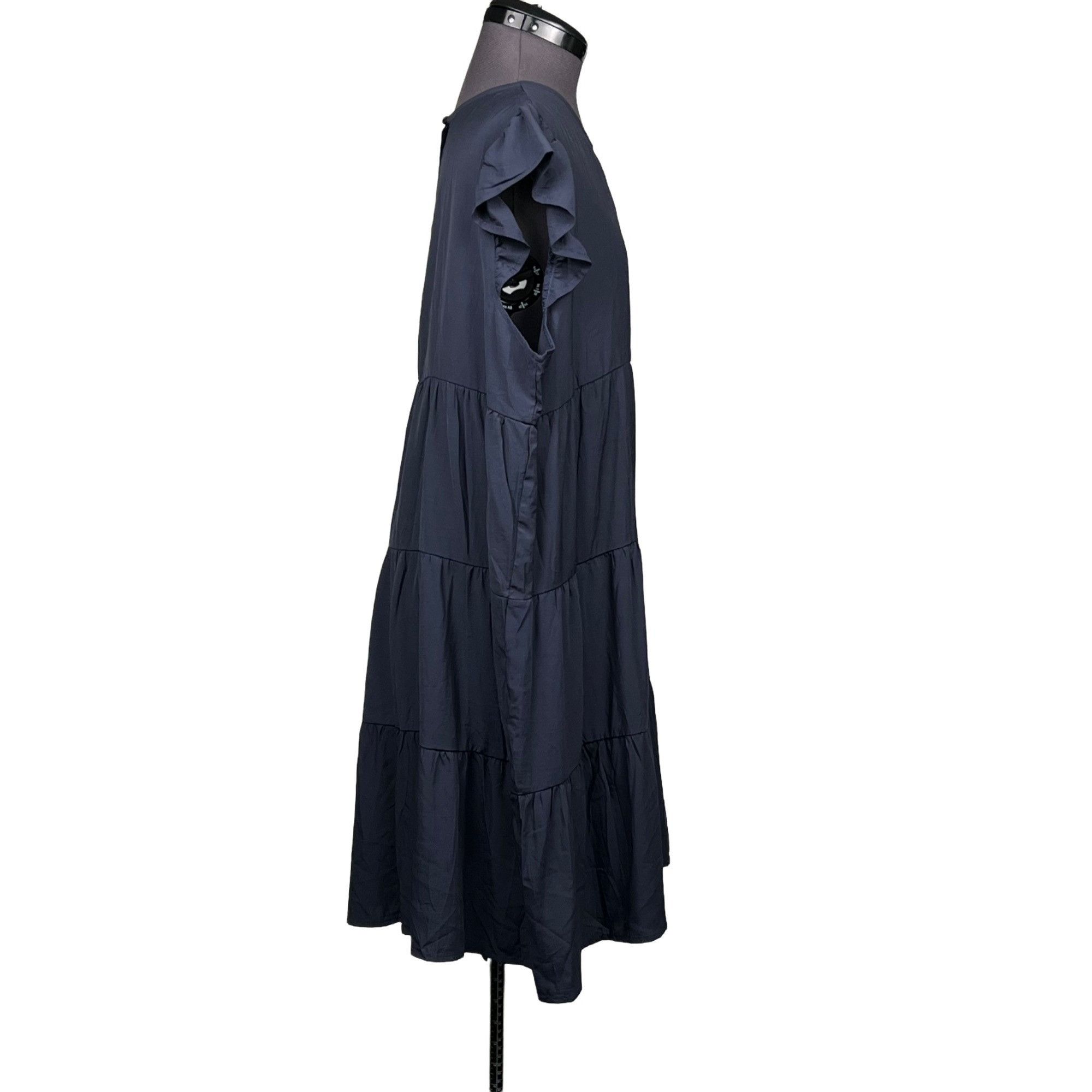 Other Kirundo Women's Ruffle-Sleeve Summer Mini Baby Doll Dress Ro Size XL / US 12-14 / IT 48-50 - 4 Thumbnail