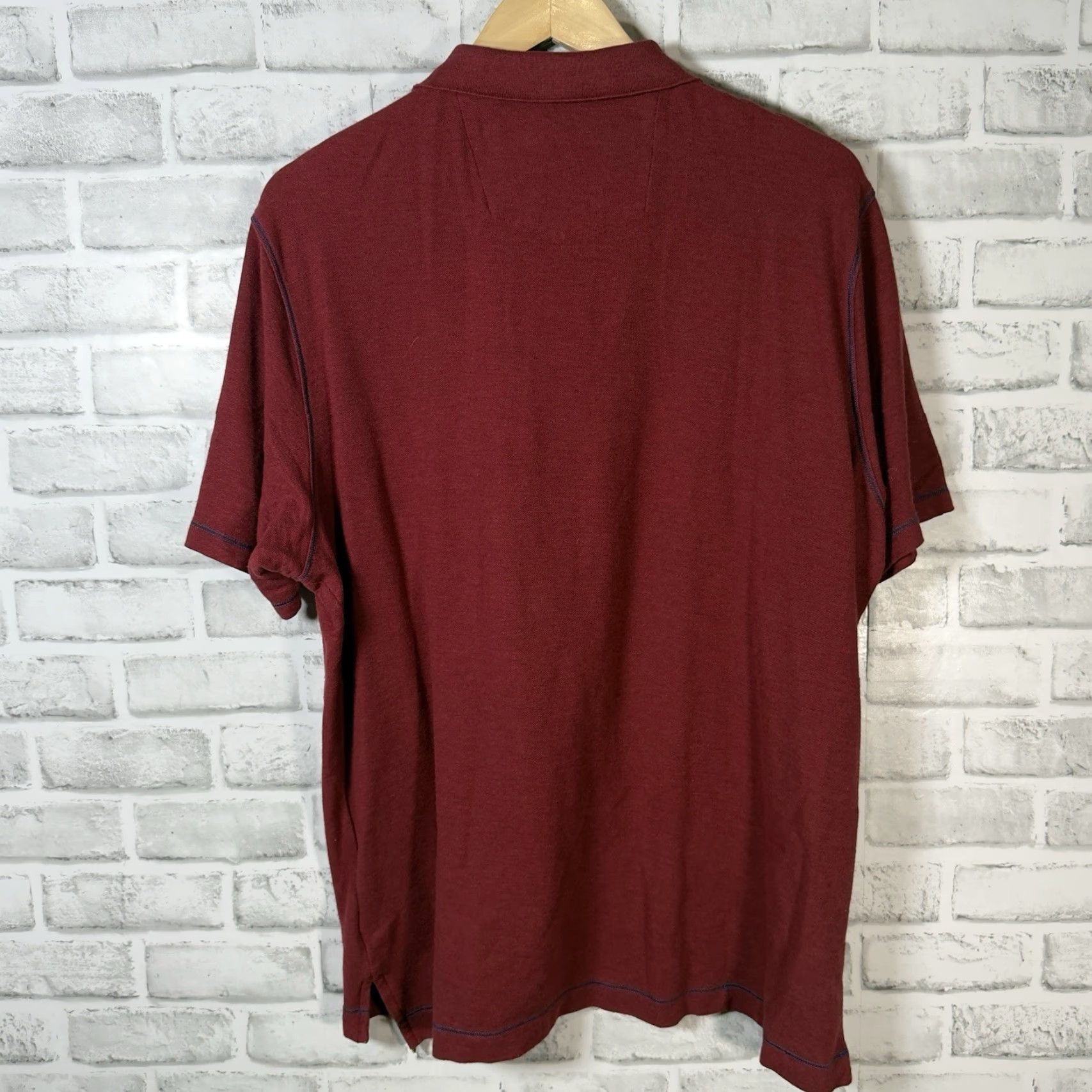 Robert Graham Robert Graham Polo Shirt Red Cotton Blend Classic Fit Mens Size L Size US L / EU 52-54 / 3 - 5 Thumbnail