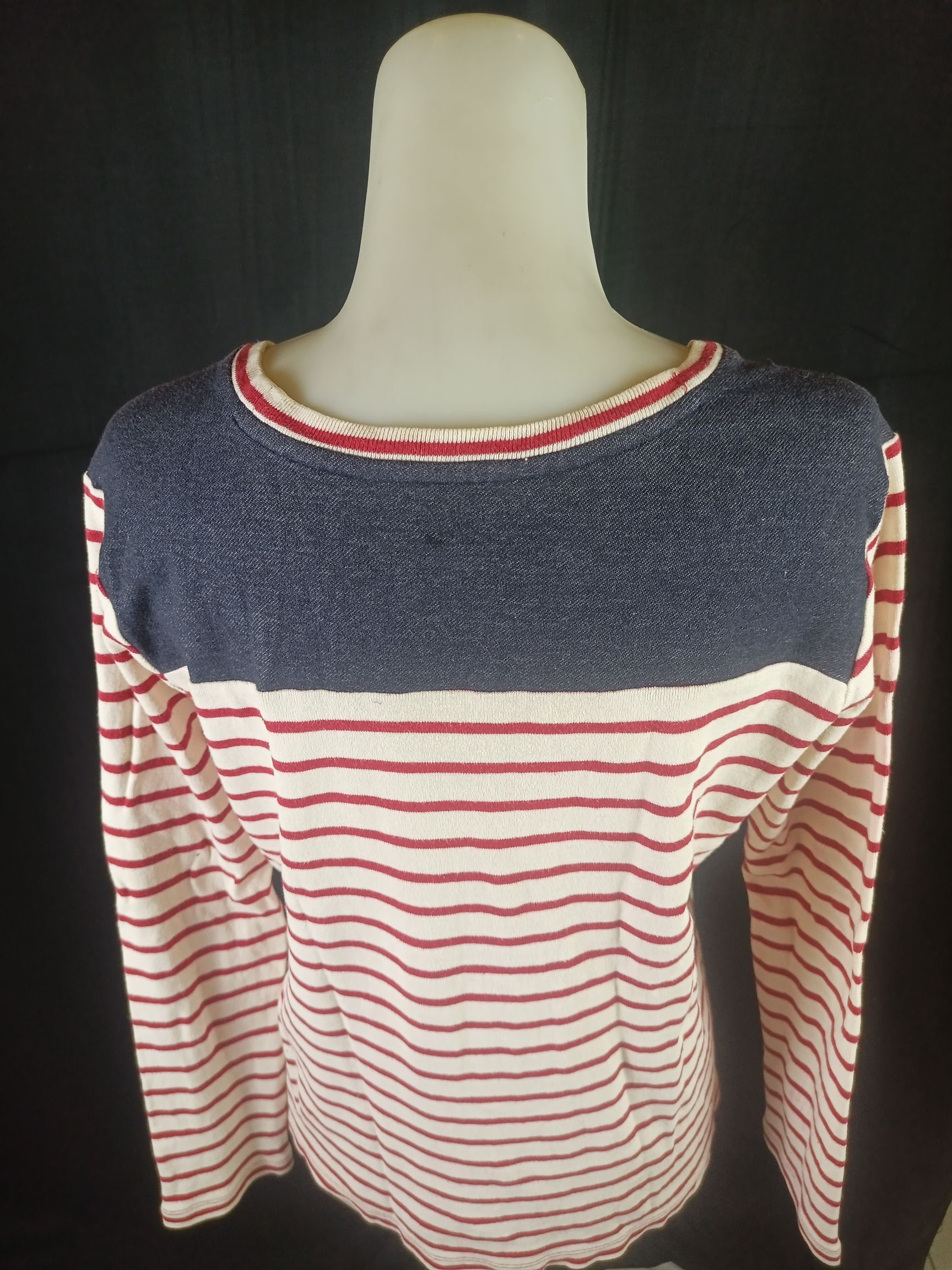 Japanese Brand MIND BRIDGE Striped Affliction Top Long Sleeve Size L / US 10 / IT 46 - 12 Thumbnail