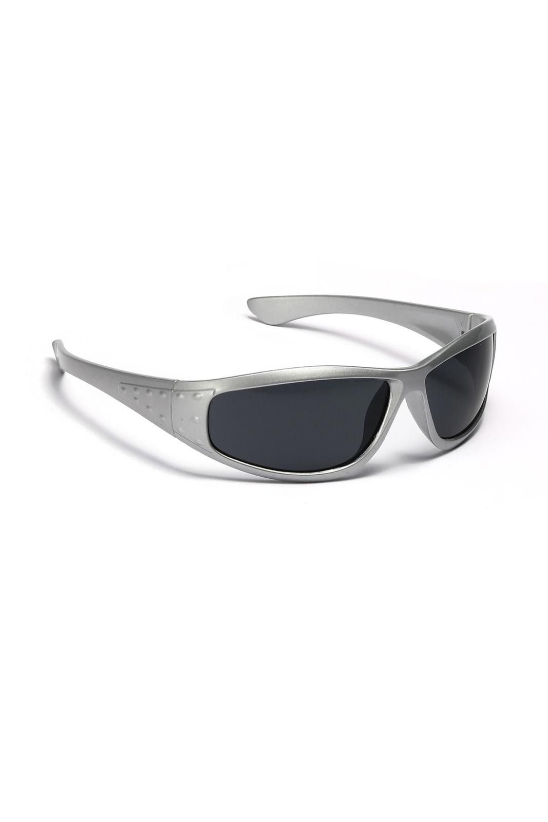 Other Vtg Y2k Avant Garde Futuristic Sunglasses Silver Unisex OS Size ONE SIZE - 2 Thumbnail