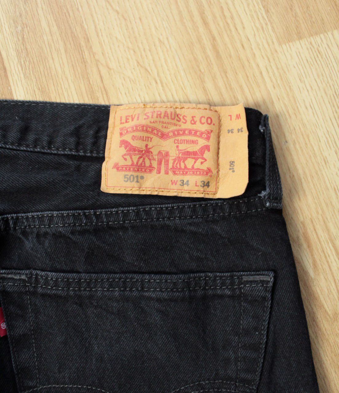 Levi's × Levi's Vintage Clothing × Vintage 🔥 Levis 501 Vintage Denim Jeans Faded Y2K Pants Black Jeans Size US 34 / EU 50 - 4 Thumbnail