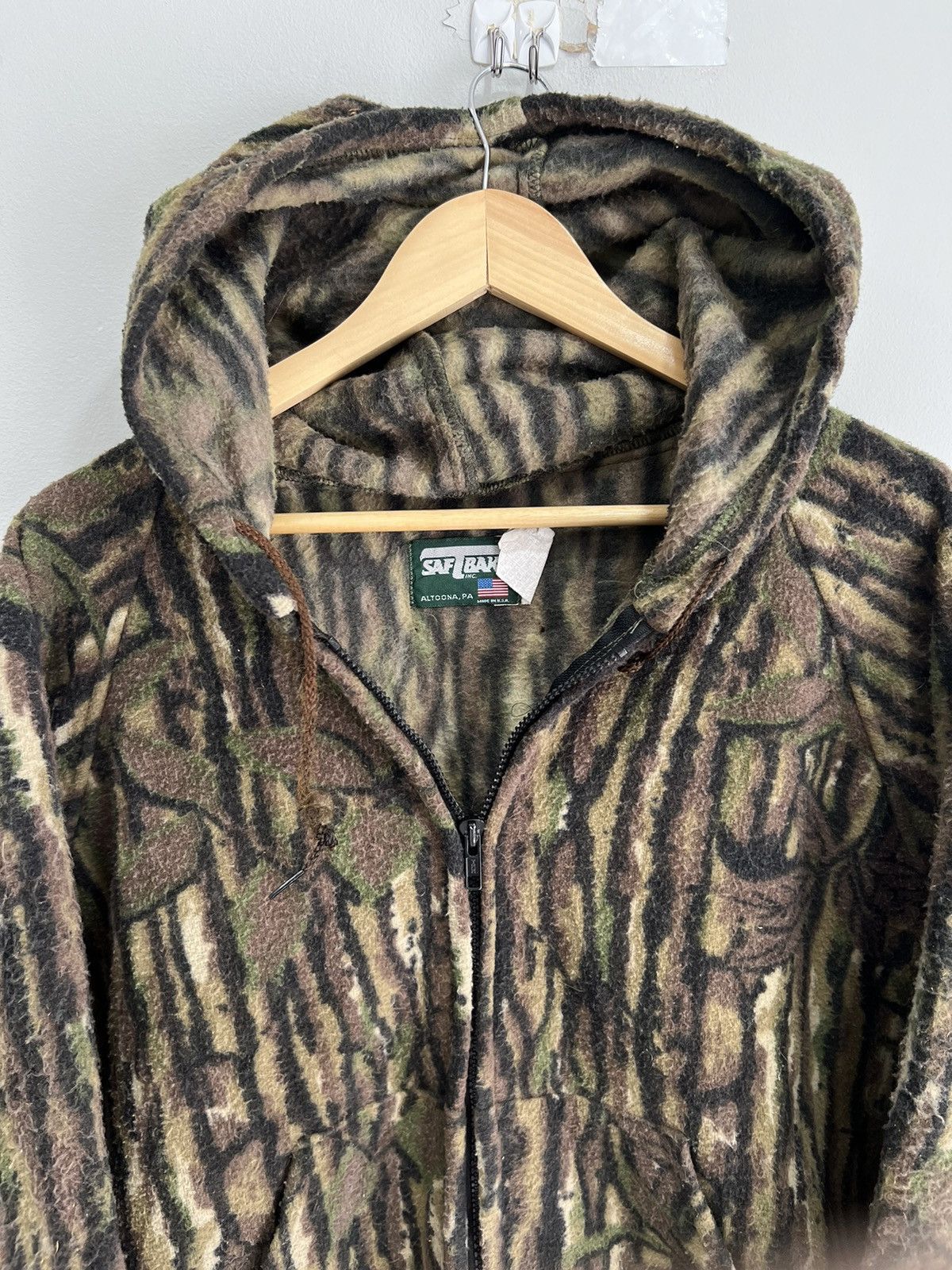Mossy Oaks Vintage Camo Mossy Mossy Oaks Fleece Zip Up Hoodie sweater Size US XXL / EU 58 / 5 - 5 Thumbnail